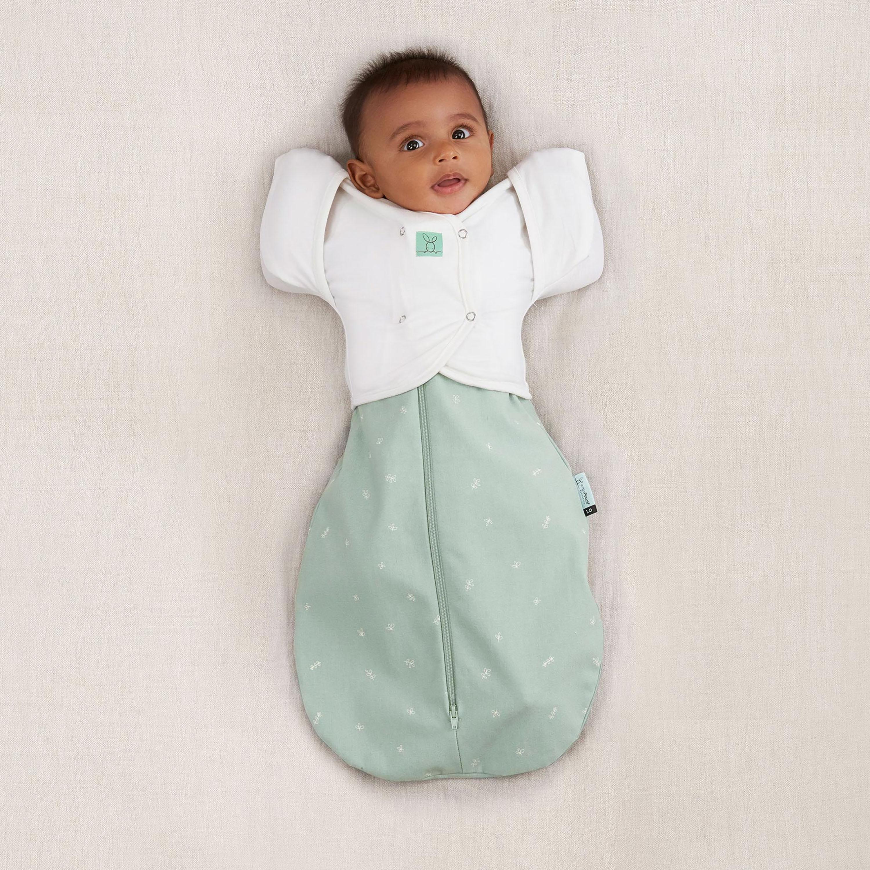 ergoPouch Butterfly Cardi 0.2 TOG Grey Marle - 2-6 months-baby-nursery-blanketsandswaddles-swaddlesandsleepingbags-image-2