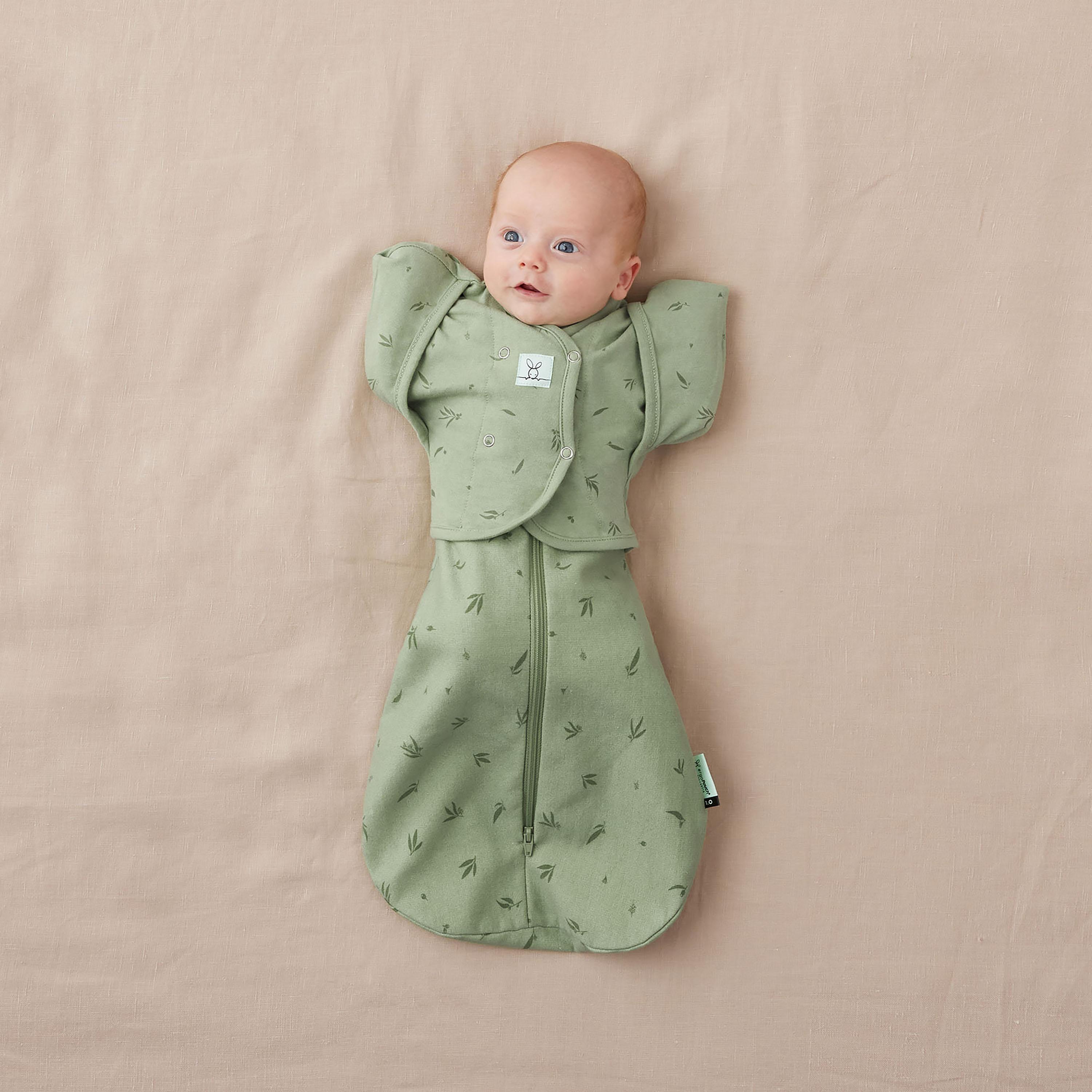 ergoPouch Butterfly Cardi 0.2 TOG Willow - 0-3 months-baby-nursery-blanketsandswaddles-swaddlesandsleepingbags-image-3