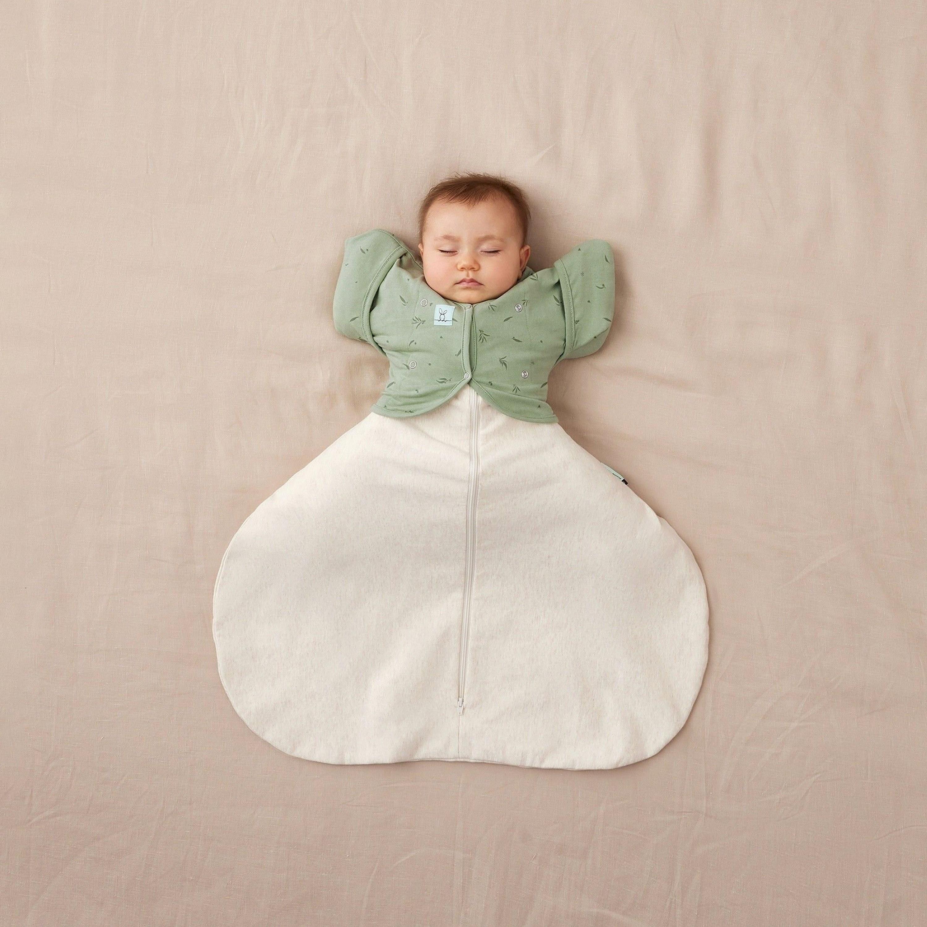 ergoPouch Butterfly Cardi 0.2 TOG Willow - 0-3 months-baby-nursery-blanketsandswaddles-swaddlesandsleepingbags-image-4