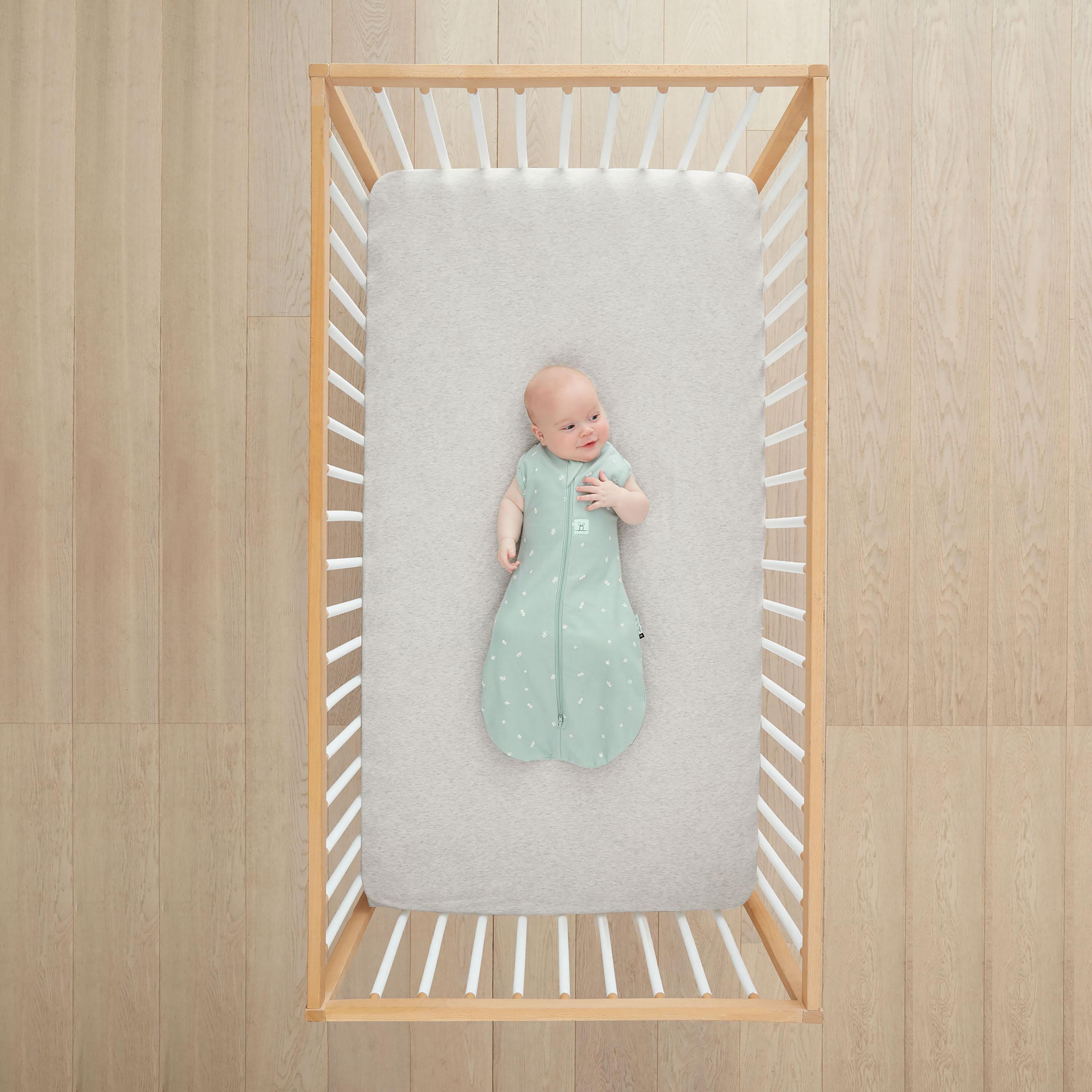 ergoPouch Organic Fitted Sheet 0.2 TOG - Single - Grey Marle-baby-nursery-babybedding-image-3