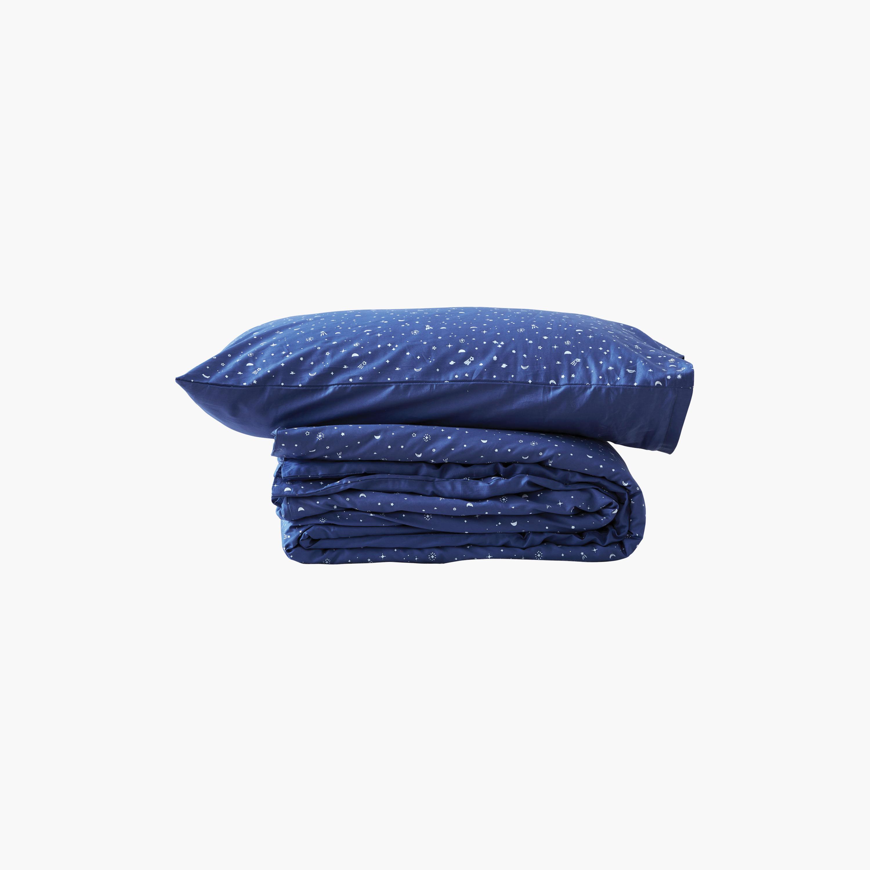 ergoPouch Organic Quilt Cover with Pillowcase 0.3 TOG - Single - Night Sky-baby-nursery-blanketsandswaddles-blanketsandquilts-image-1