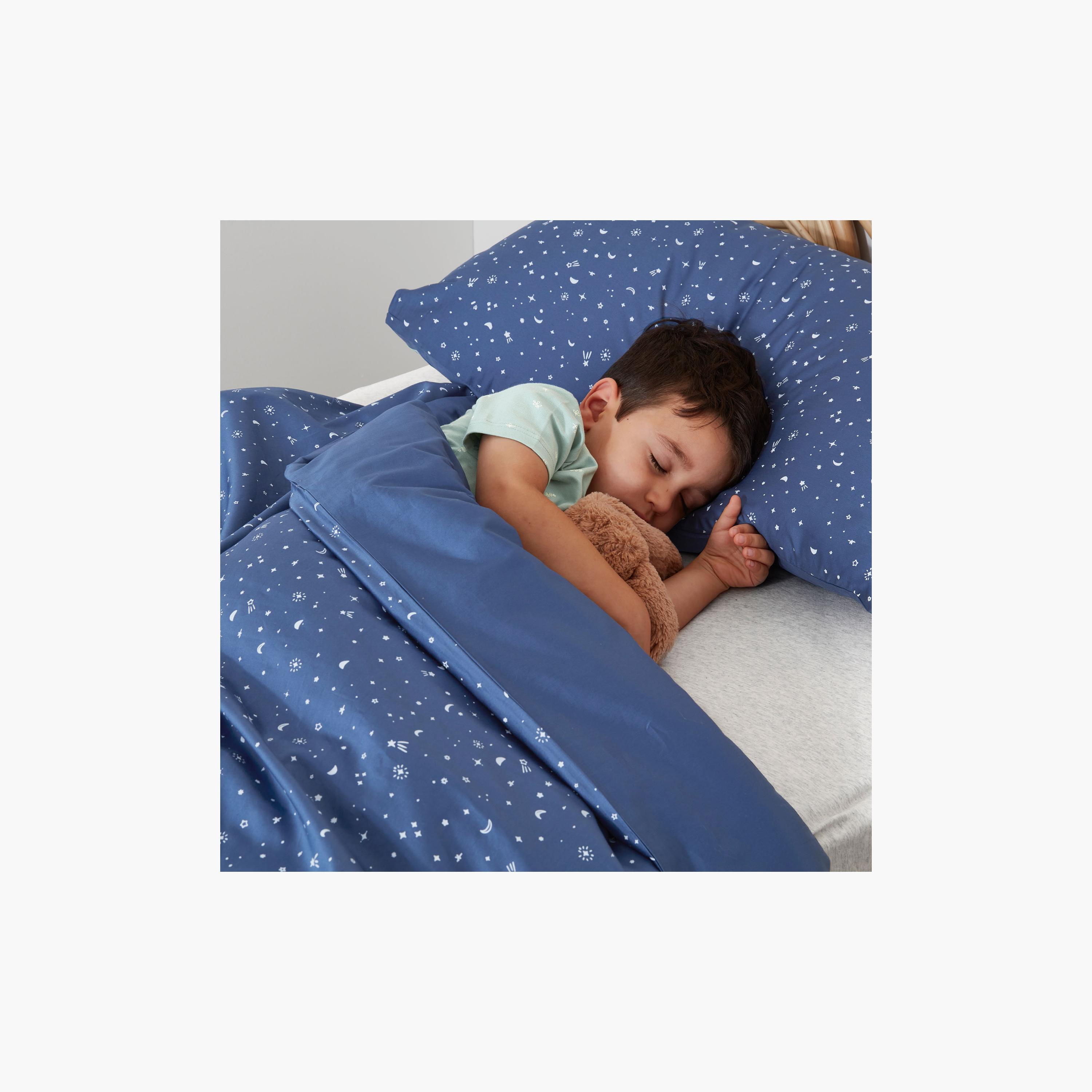 ergoPouch Organic Quilt Cover with Pillowcase 0.3 TOG - Single - Night Sky-baby-nursery-blanketsandswaddles-blanketsandquilts-image-4