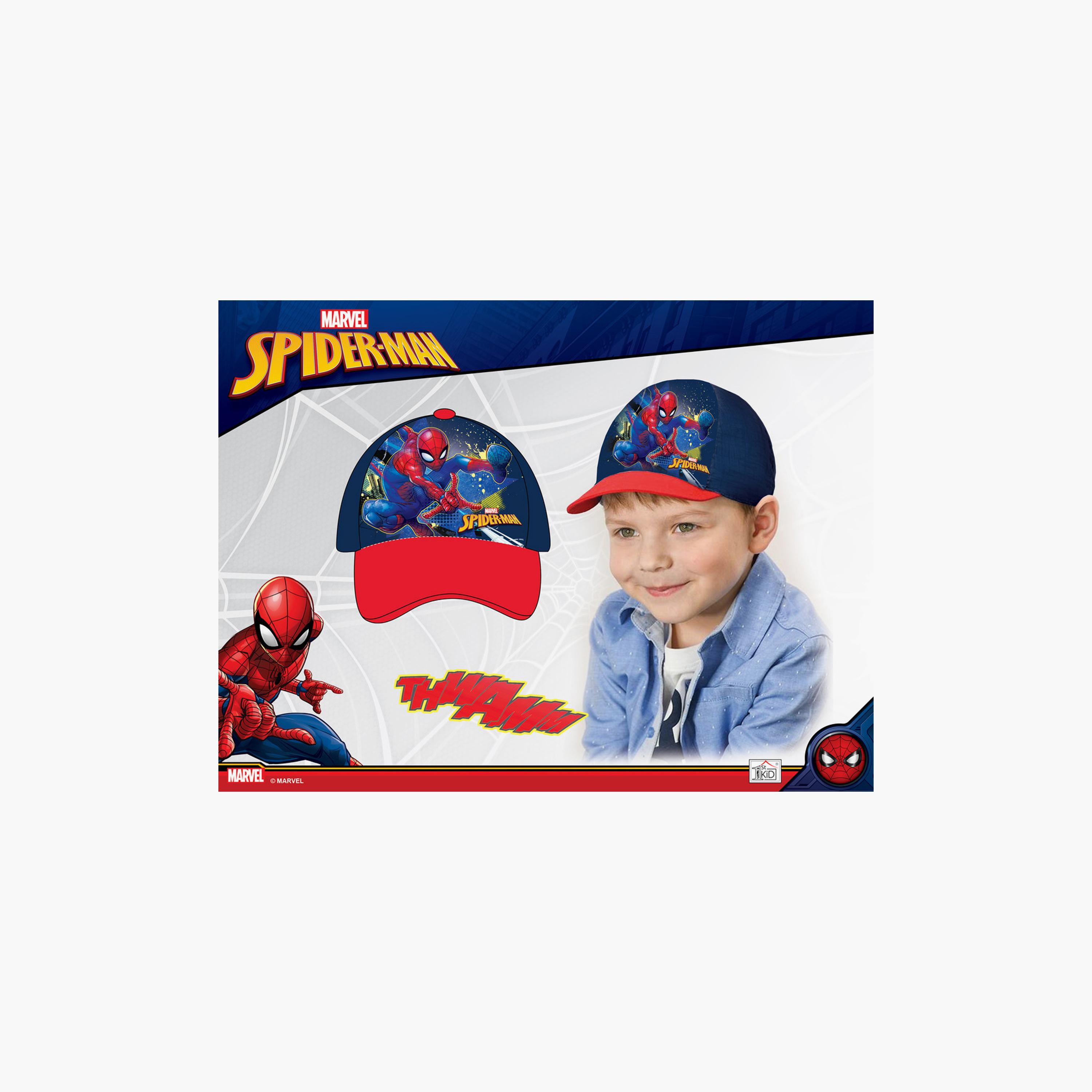Spiderman Printed Casual Cap-boys-accessories-caps-image-2