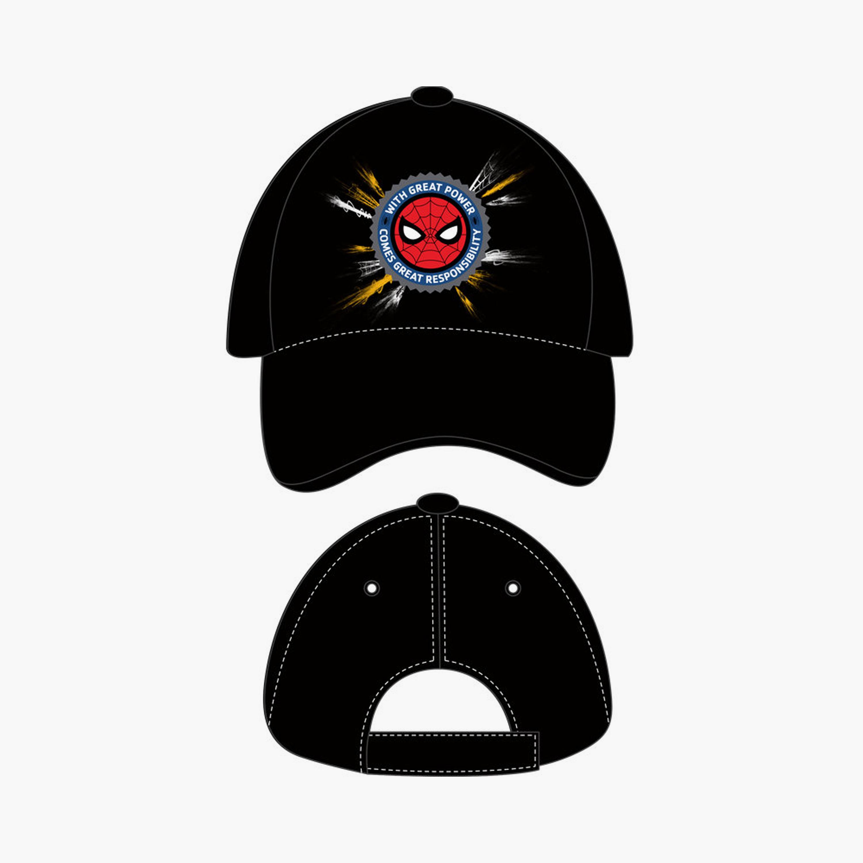 Spiderman Printed Casual Cap-boys-accessories-caps-image-3