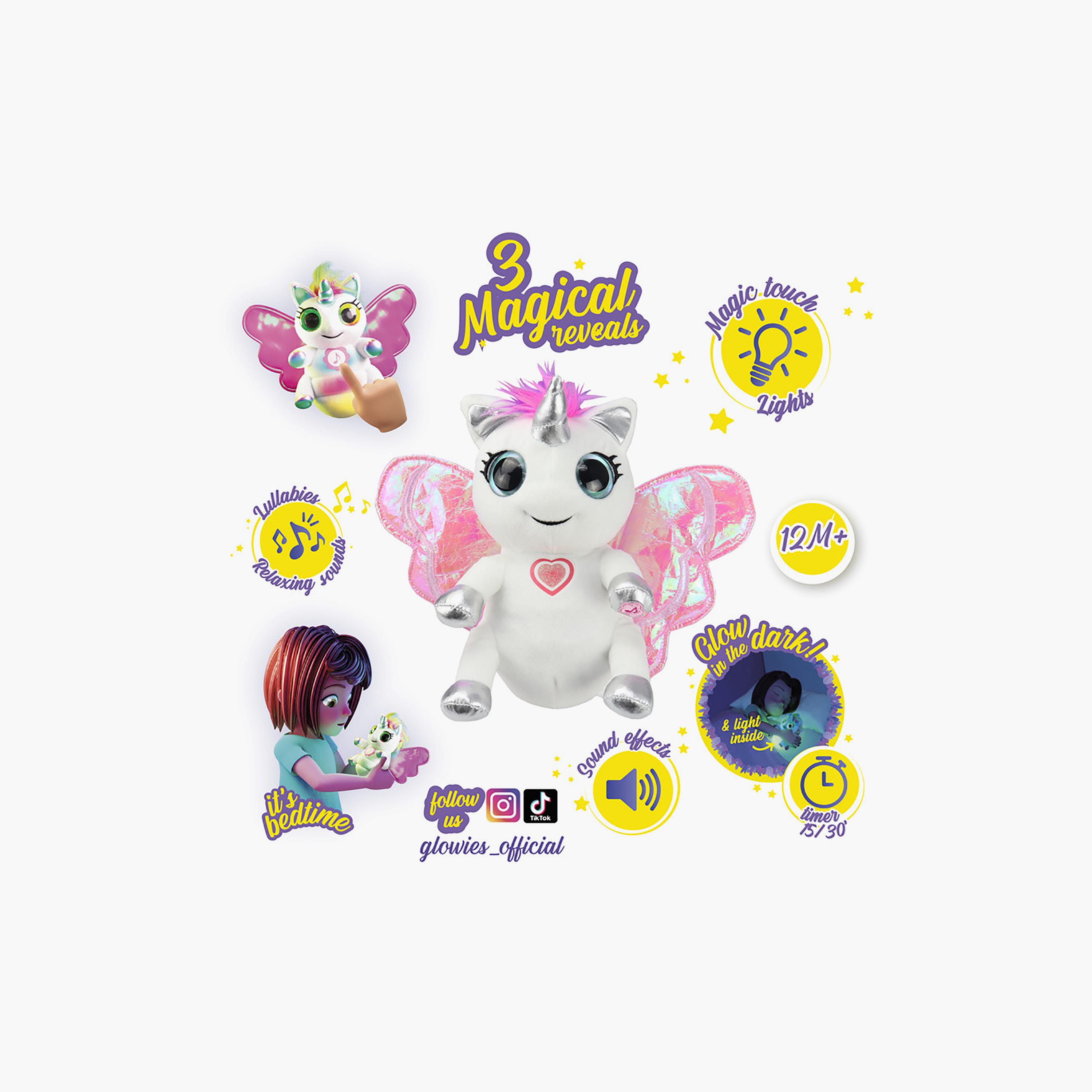 لعبة جلوايز ماجيك تاتش القطيفة الناعمة مع الضوء والصوت - وحيد القرن-toys-plushsofttoys-animals-image-2