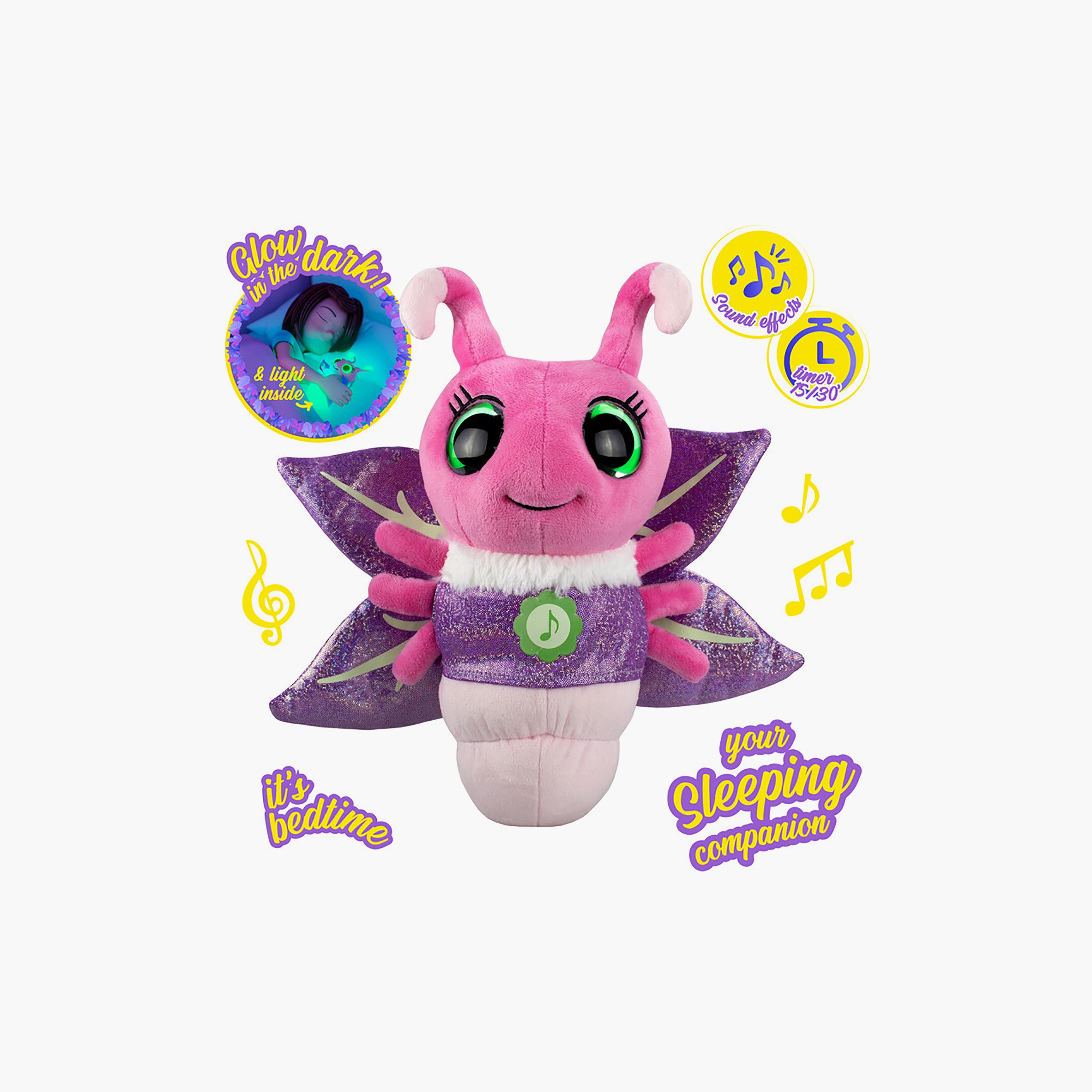 لعبة جلويز فاير فلايز المحشوة المضيئة مع تهويدات - وردي-toys-plushsofttoys-image-2