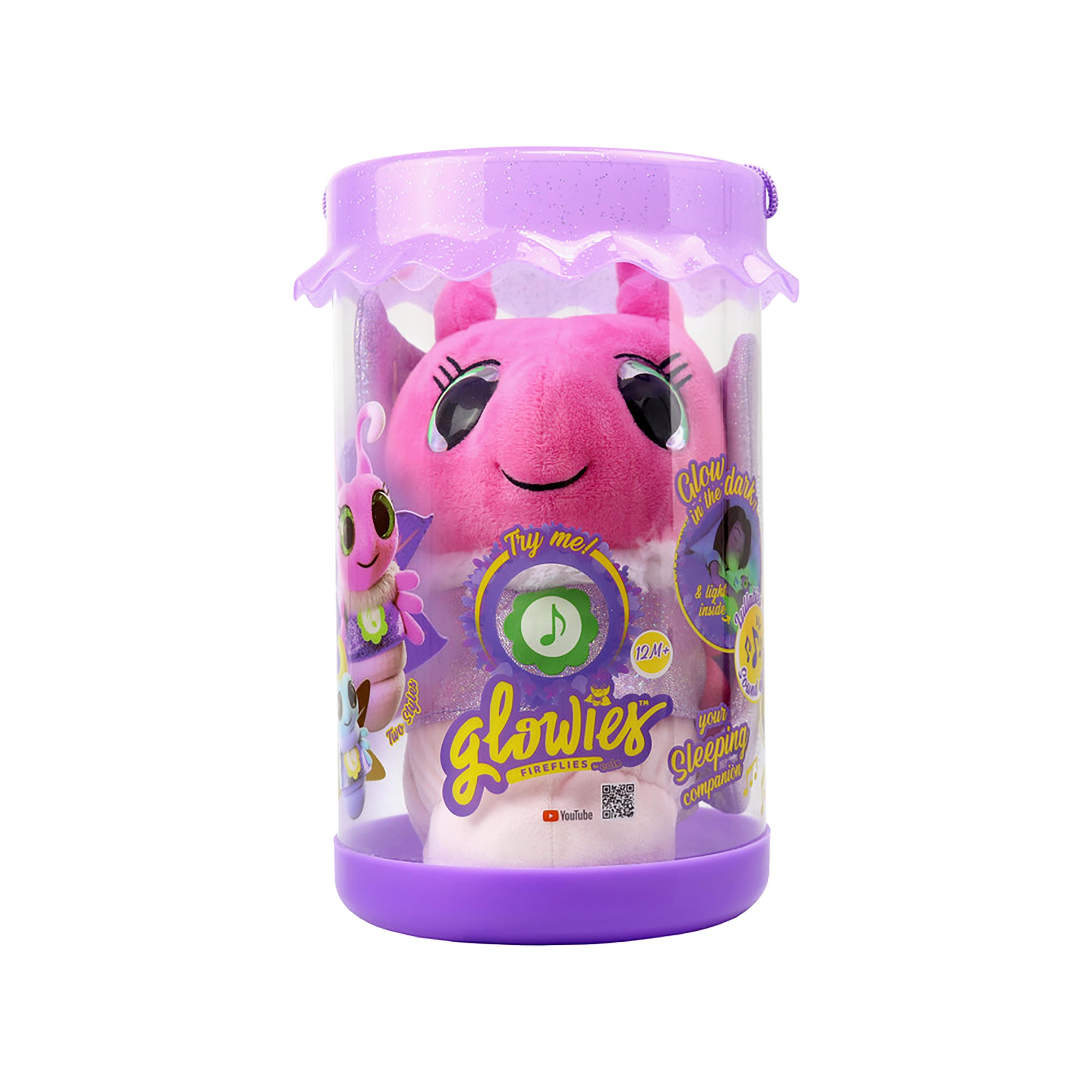 لعبة جلويز فاير فلايز المحشوة المضيئة مع تهويدات - وردي-toys-plushsofttoys-image-3