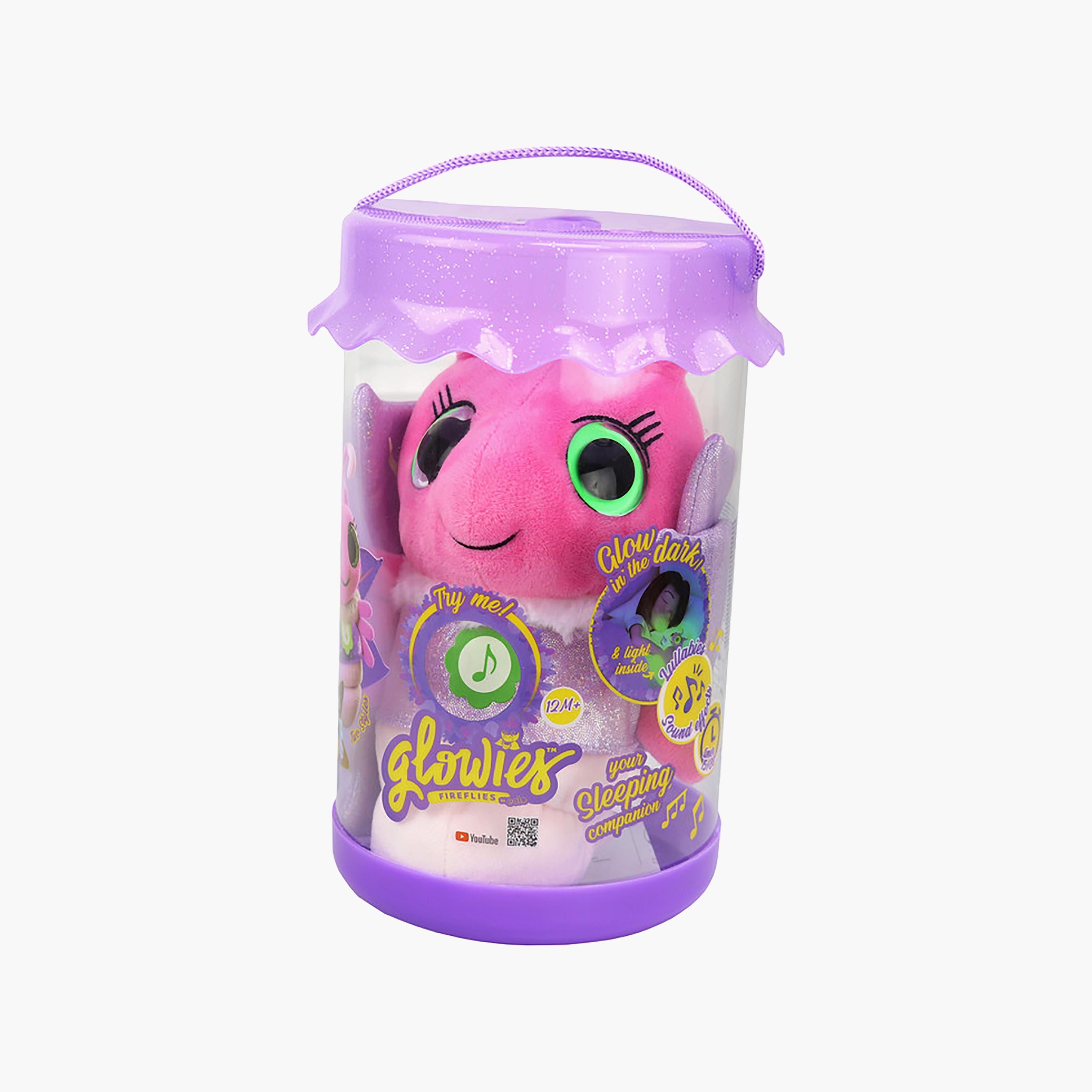 لعبة جلويز فاير فلايز المحشوة المضيئة مع تهويدات - وردي-toys-plushsofttoys-image-4