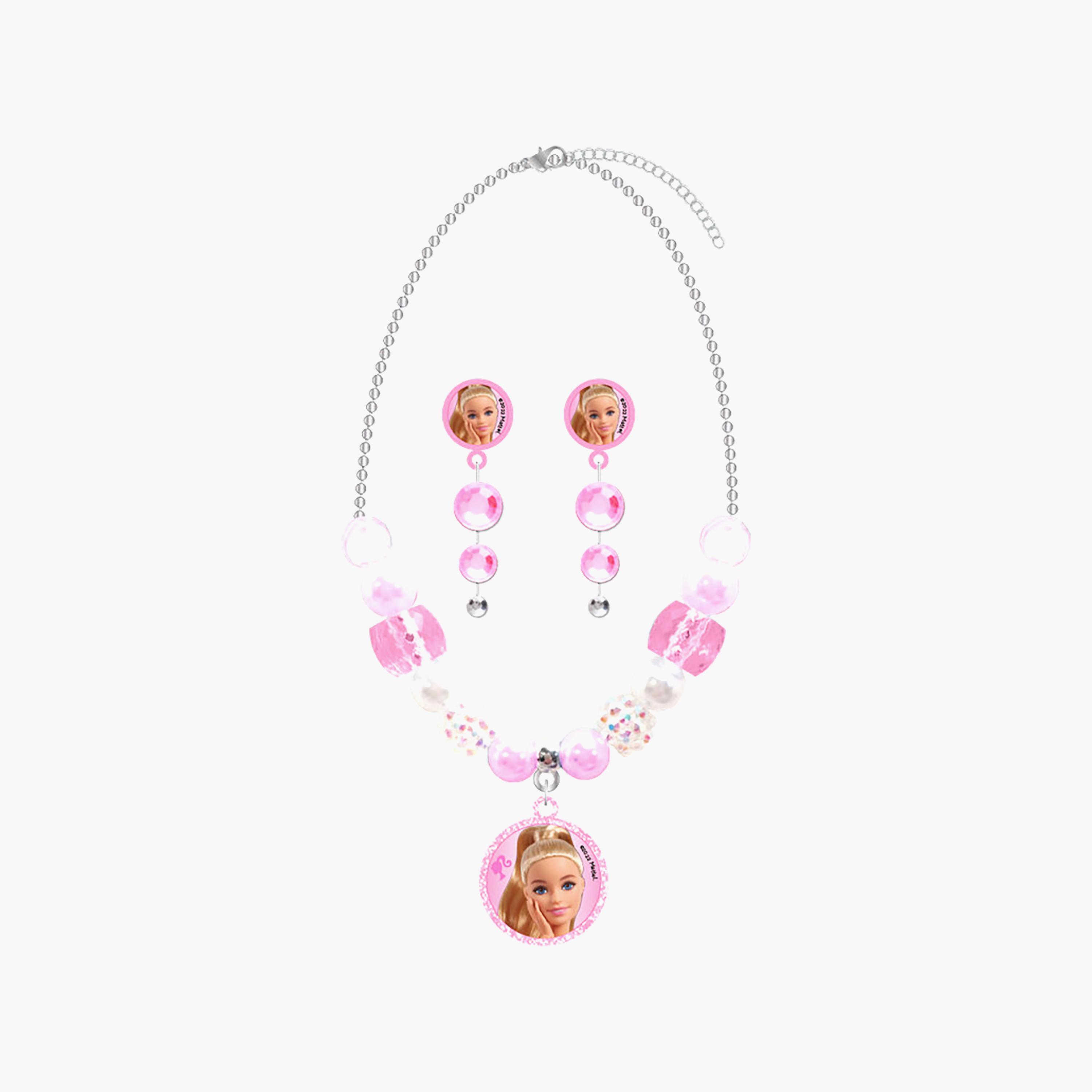 Barbie Necklace & Earrings Set-girls-accessories-jewellery-image-1