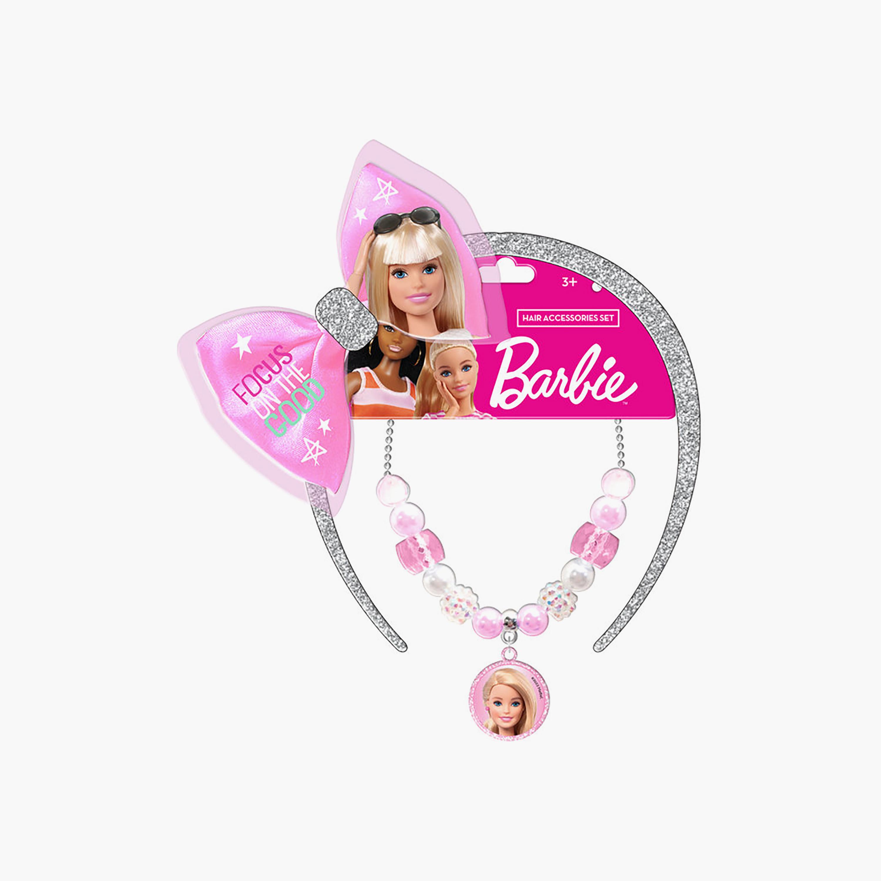 Barbie Hair Band & Necklace Set-baby-girls-accessories-hairaccessories-image-2