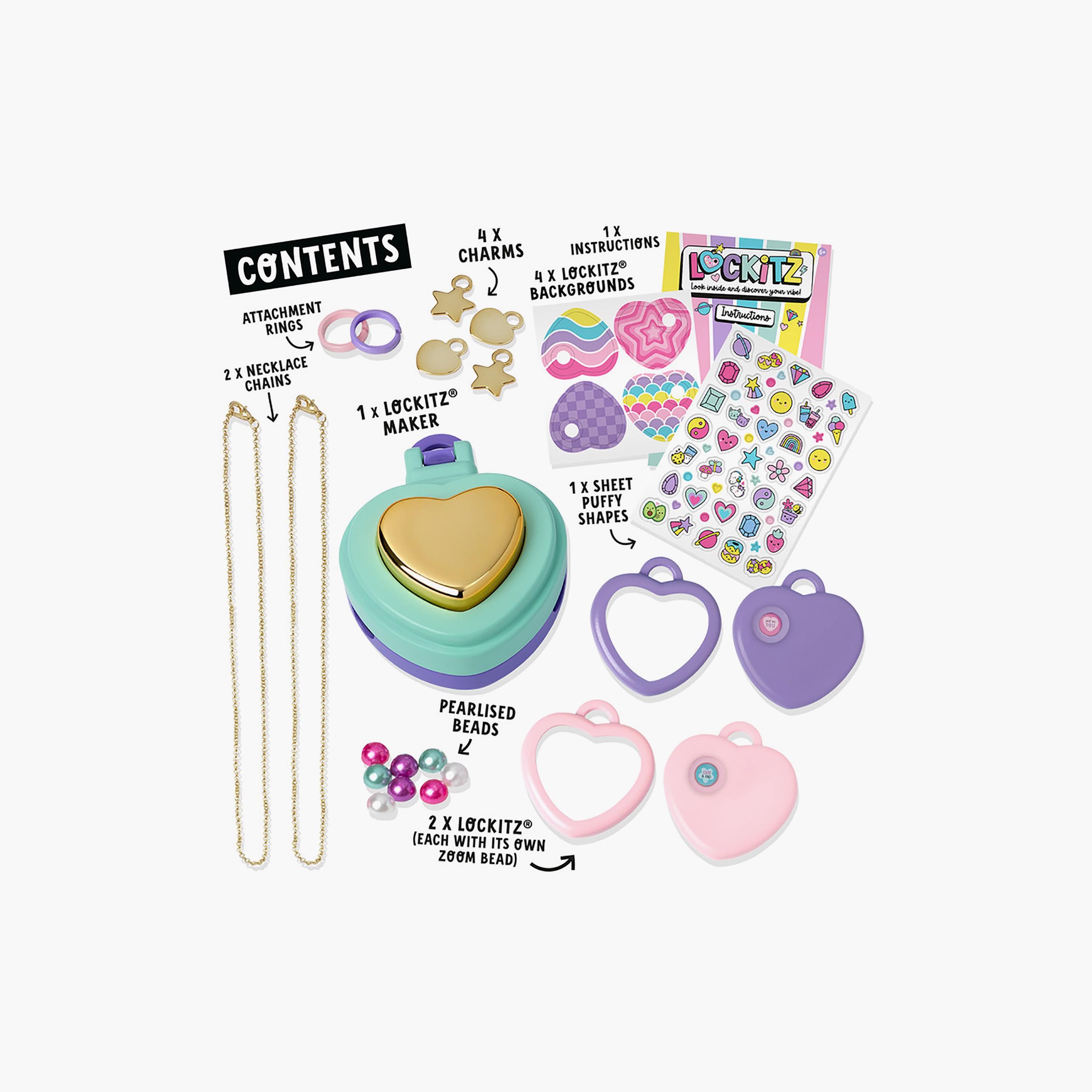 Lockitz Jewellery Making Kit - Besties Necklace-school-artsandcrafts-image-2
