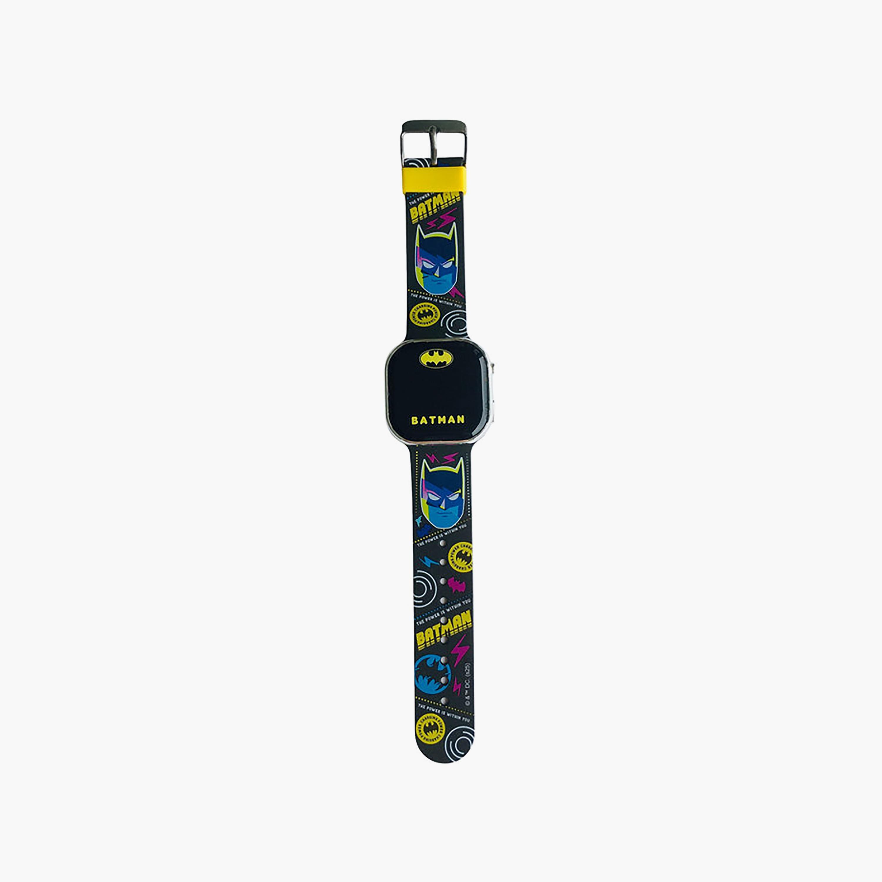 ساعة رقمية تايم تك بتصميم دي سي باتمان-boys-accessories-watches-image-1