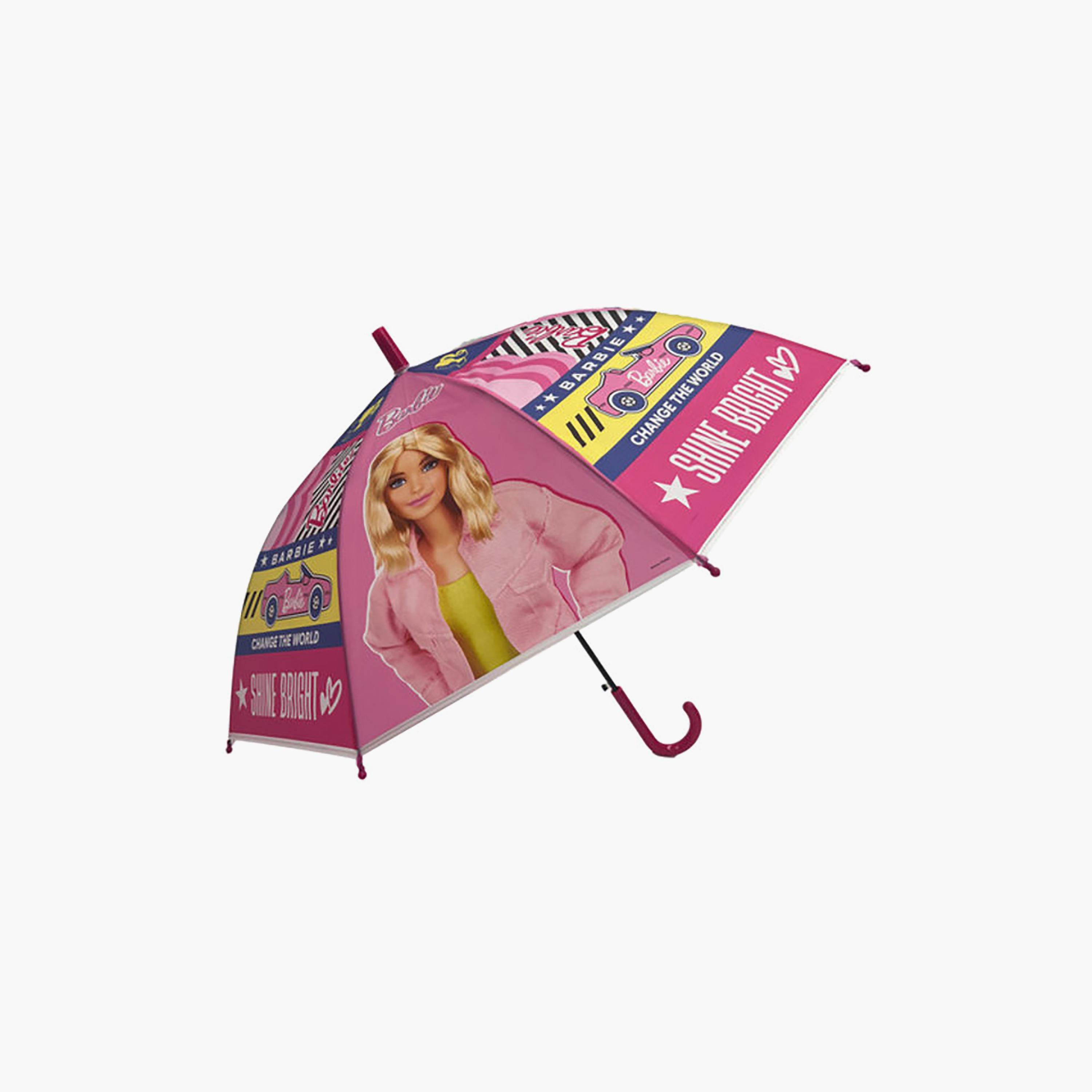 Barbie Child-Friendly Printed Umbrella-baby-gear-travelaccessories-image-1