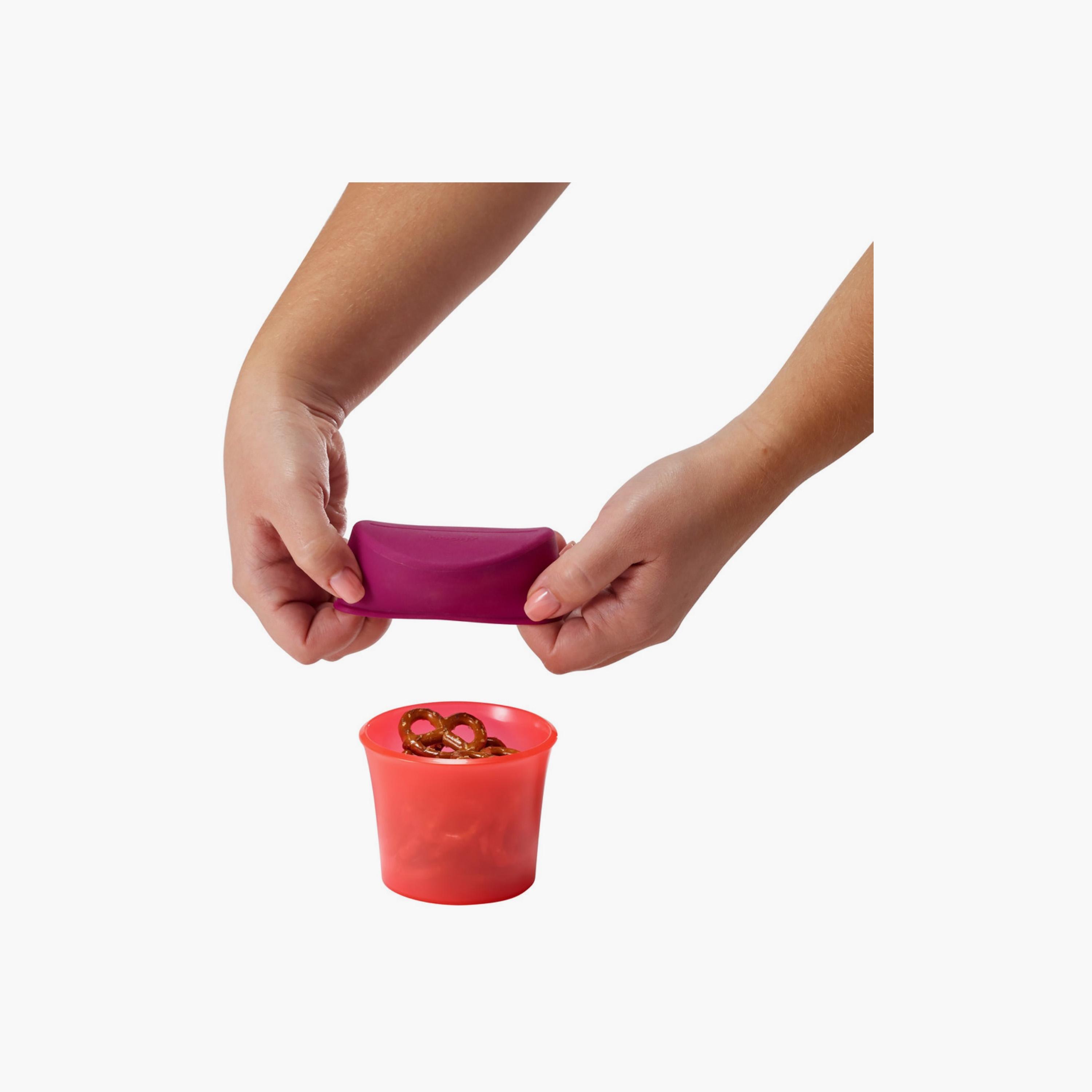 حاوية وجبات خفيفة سناغ مقاومة للانسكاب - وردي من بوون-baby-feeding-mealtimeessentials-image-2
