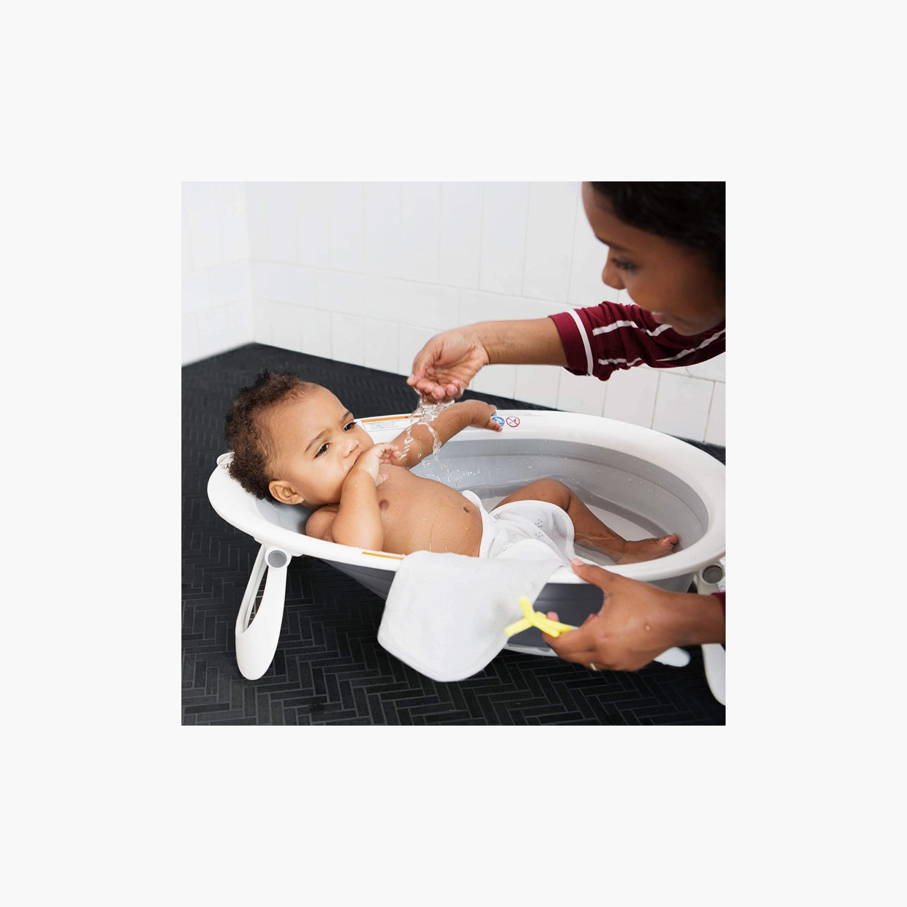 Boon Naked Collapsible Baby Bathtub - Grey-baby-bathandcare-bathtubs-image-6