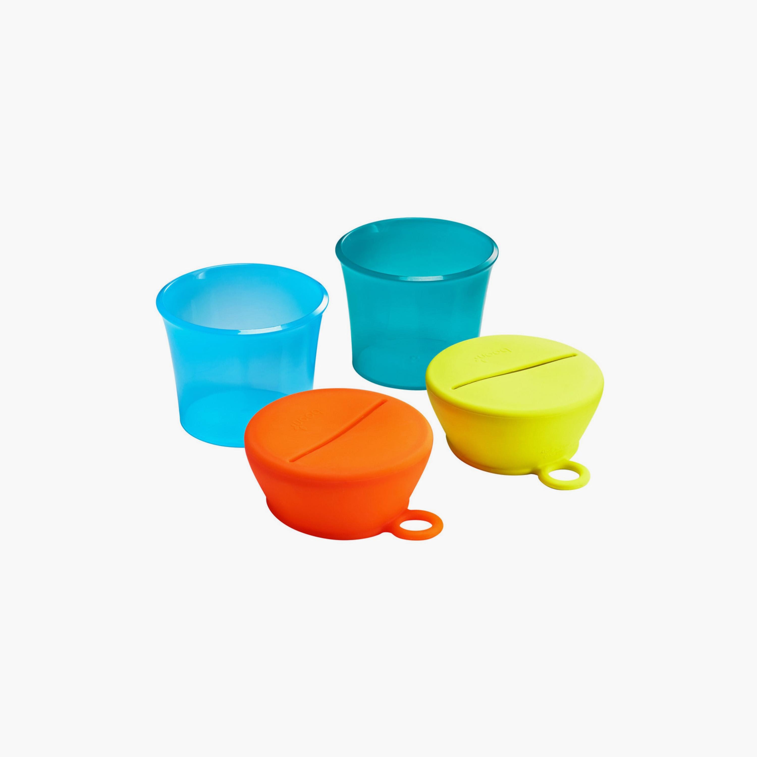 حاوية وجبات خفيفة سناغ بأغطية سيليكون من بوون - 4 قطع-baby-feeding-mealtimeessentials-image-1