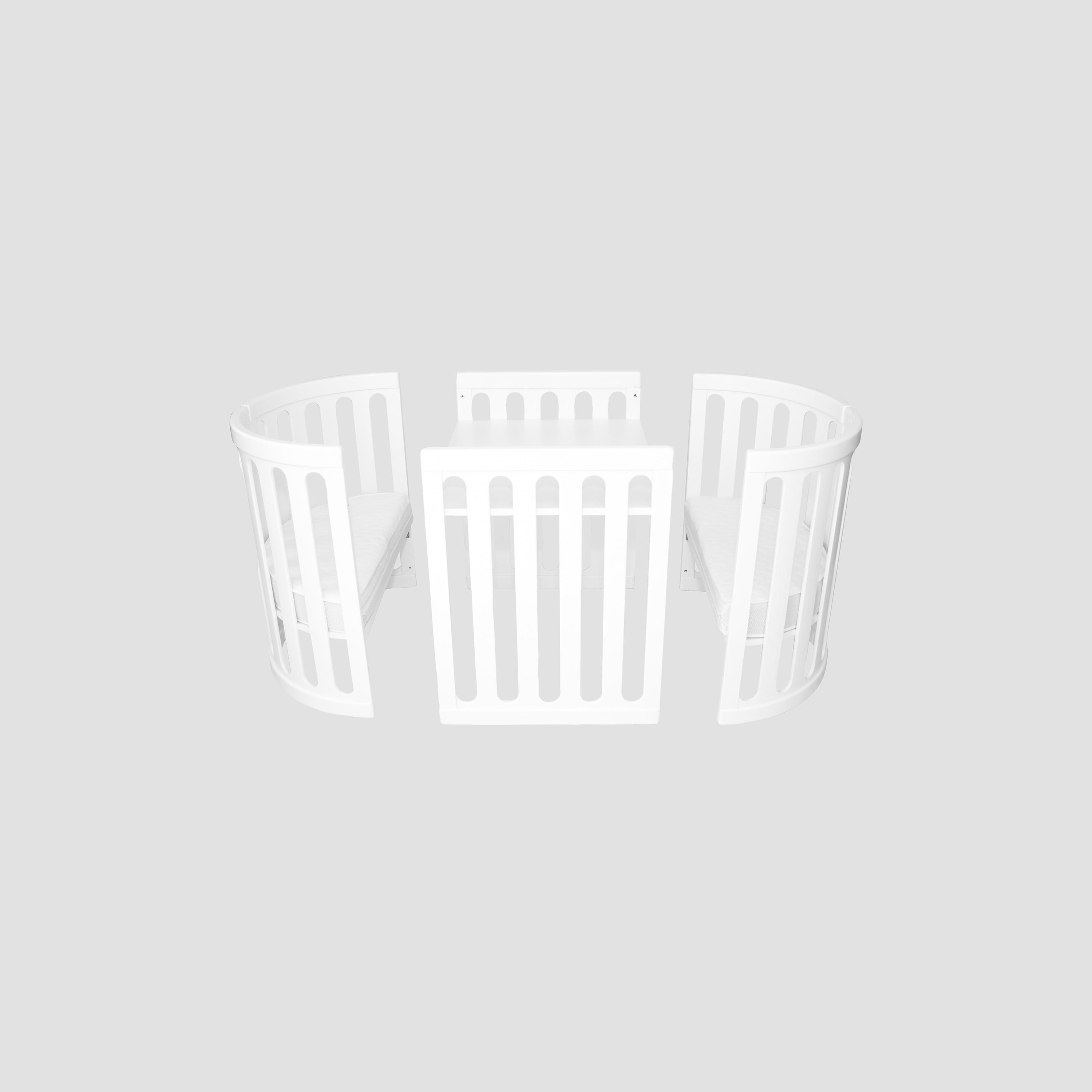 Babyhood Kaylula Sova 5-in-1 Convertible Cot - White-baby-nursery-furniture-cribsandbeds-bassinets-image-4