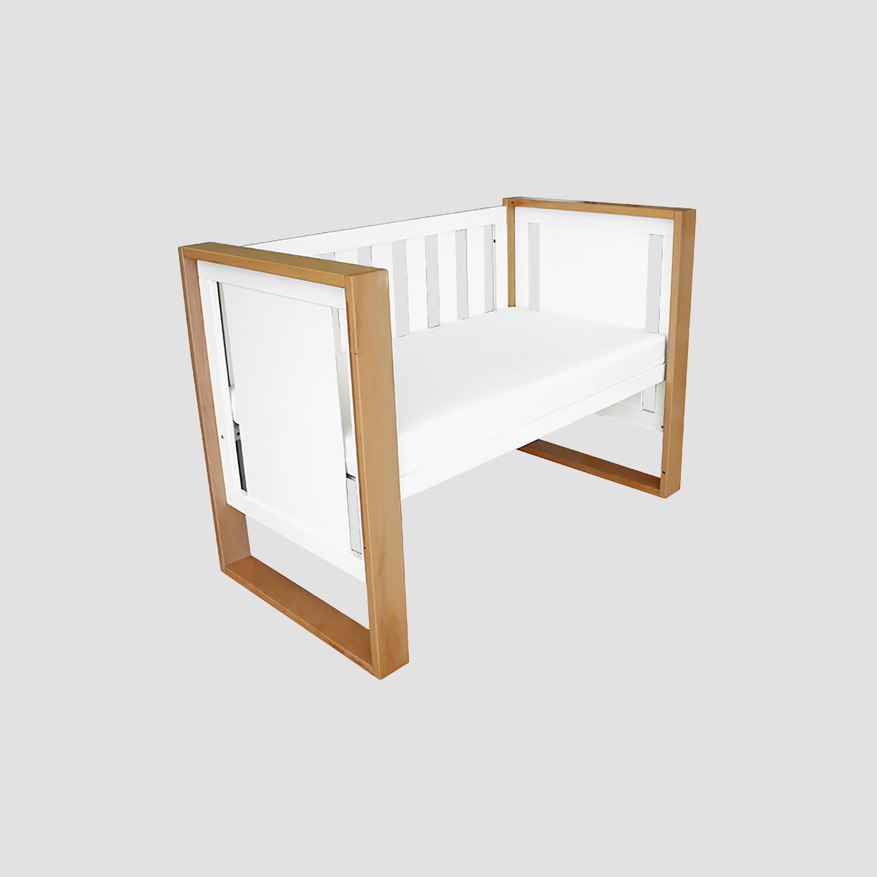 Babyhood Kaylula Mila Cubby House Inspired 5-in-1 Convertible Cot - Natural/White-baby-nursery-furniture-cribsandbeds-babycribs-image-1