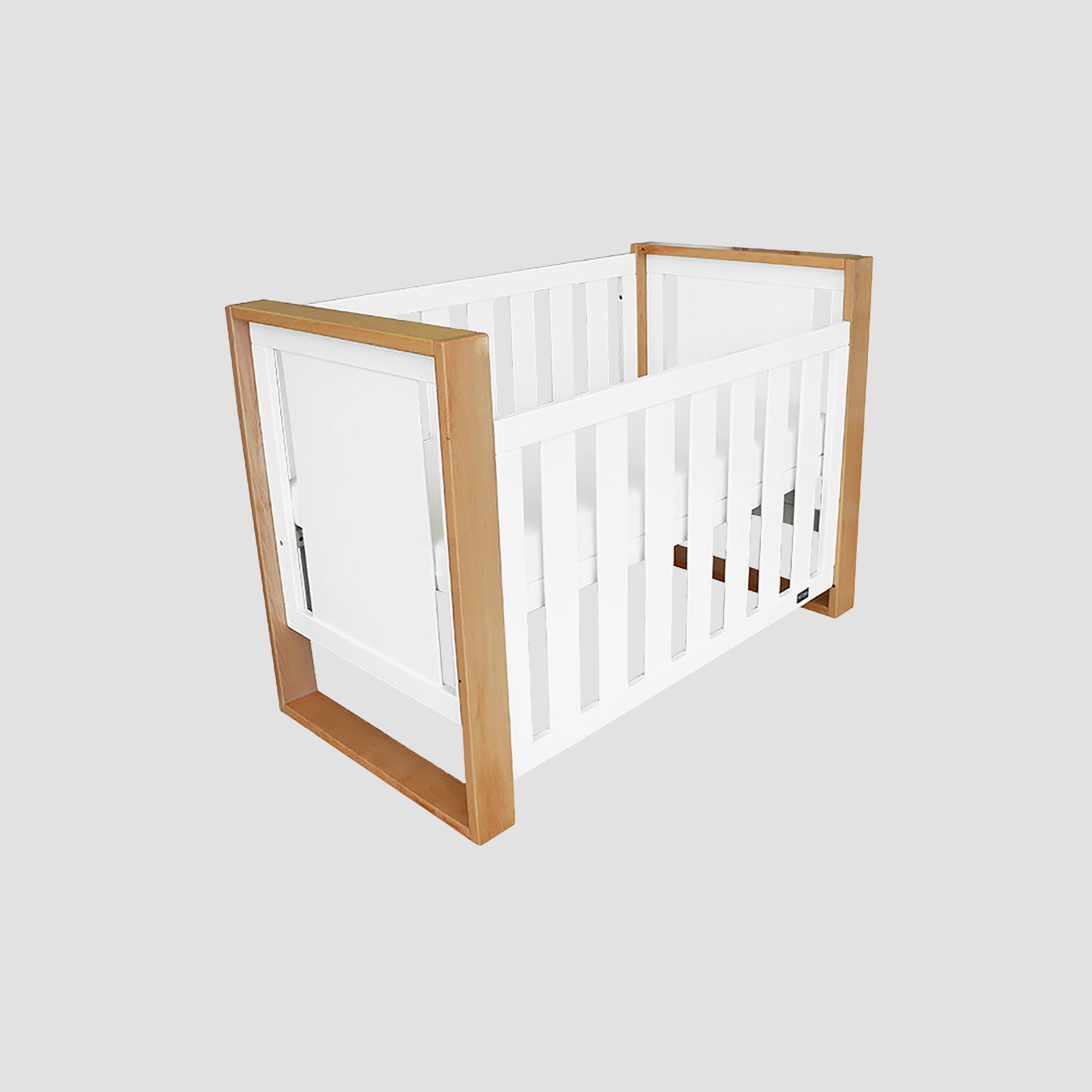 Babyhood Kaylula Mila Cubby House Inspired 5-in-1 Convertible Cot - Natural/White-baby-nursery-furniture-cribsandbeds-babycribs-image-2