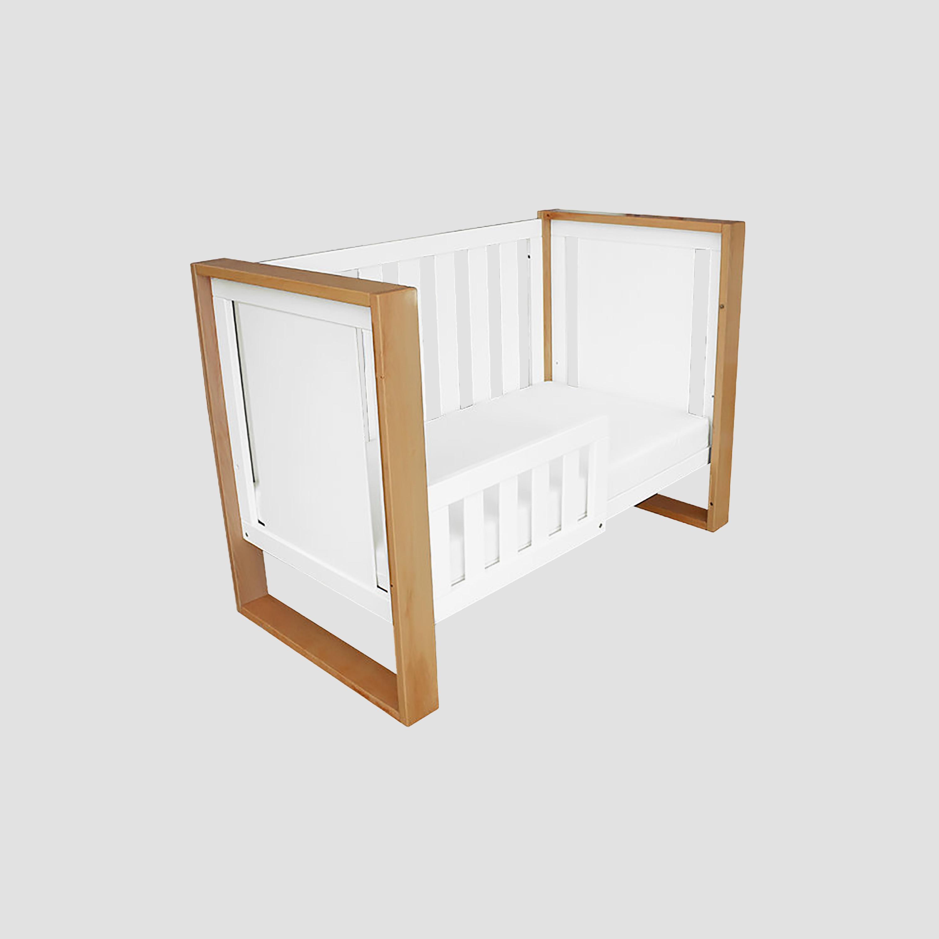 Babyhood Kaylula Mila Cubby House Inspired 5-in-1 Convertible Cot - Natural/White-baby-nursery-furniture-cribsandbeds-babycribs-image-7