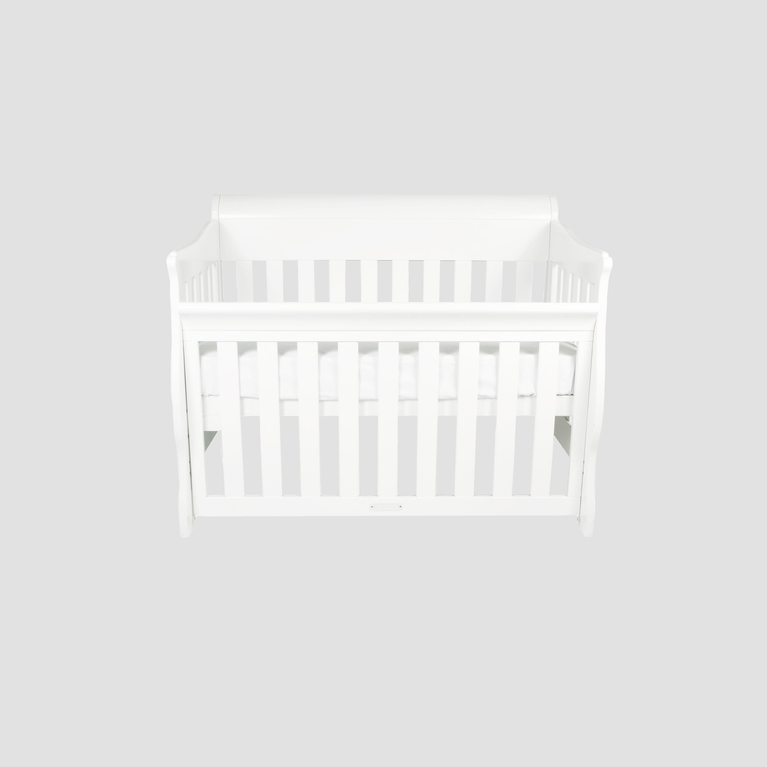 سرير أطفال قابل للتحويل 5 في 1 فخم سلي - أبيض من أماني-baby-nursery-furniture-cribsandbeds-babycribs-image-1