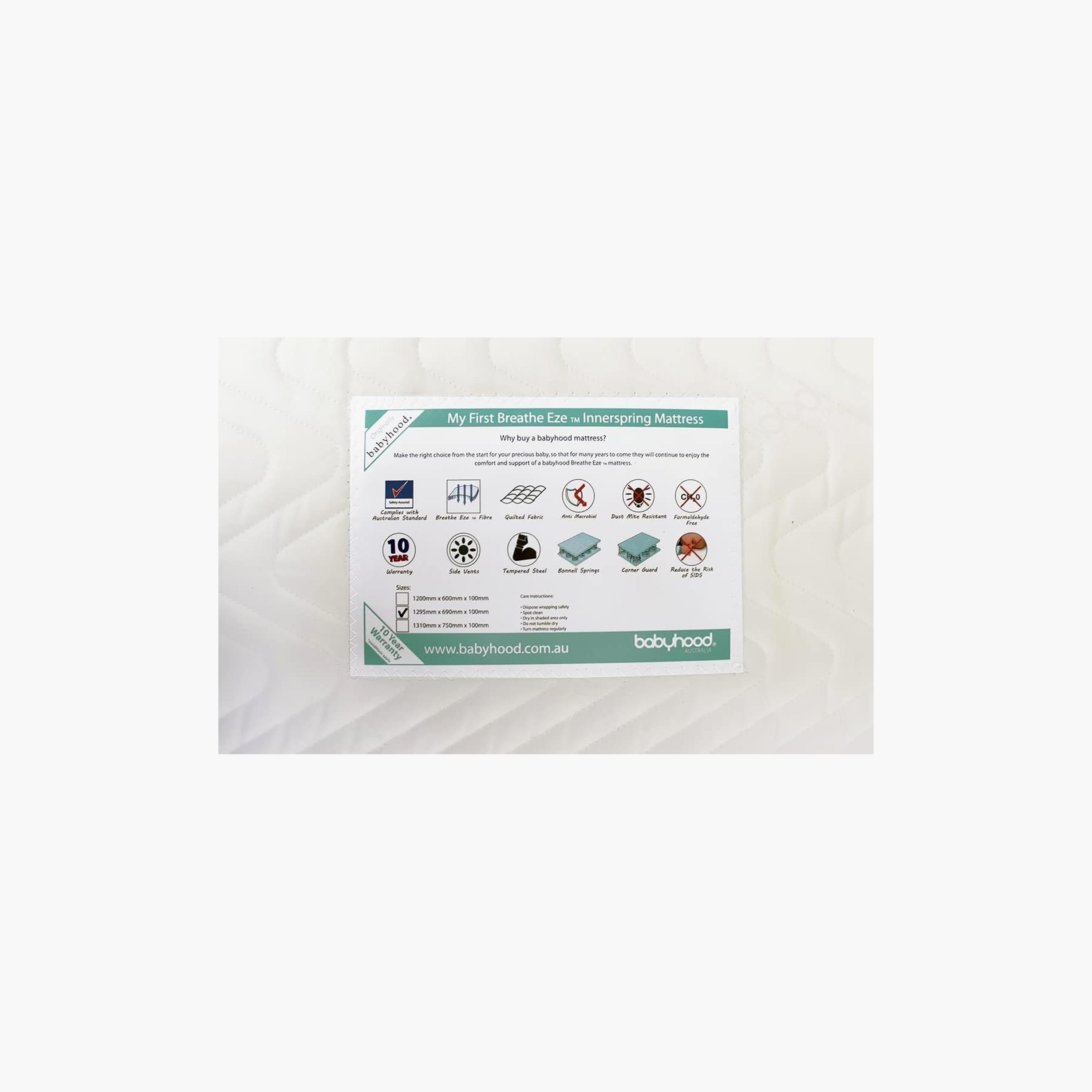Babyhood My First Breathe Eze Innerspring Mattress-baby-nursery-mattresses-image-2