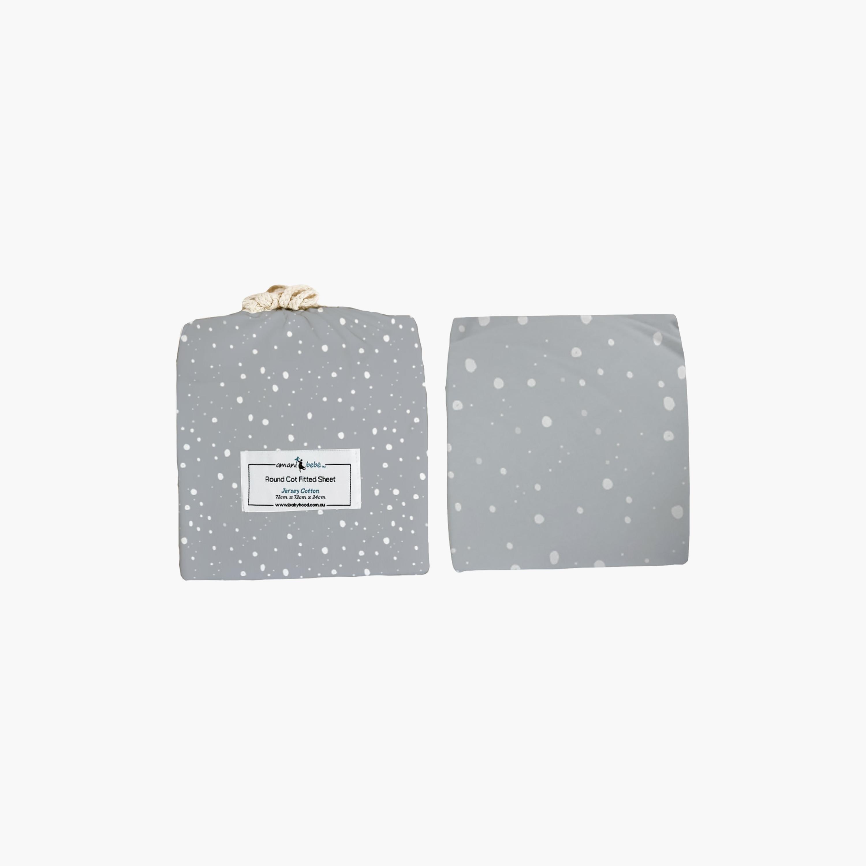 Babyhood Amani Oval Fitted Sheet - Drops-baby-nursery-babybedding-image-1
