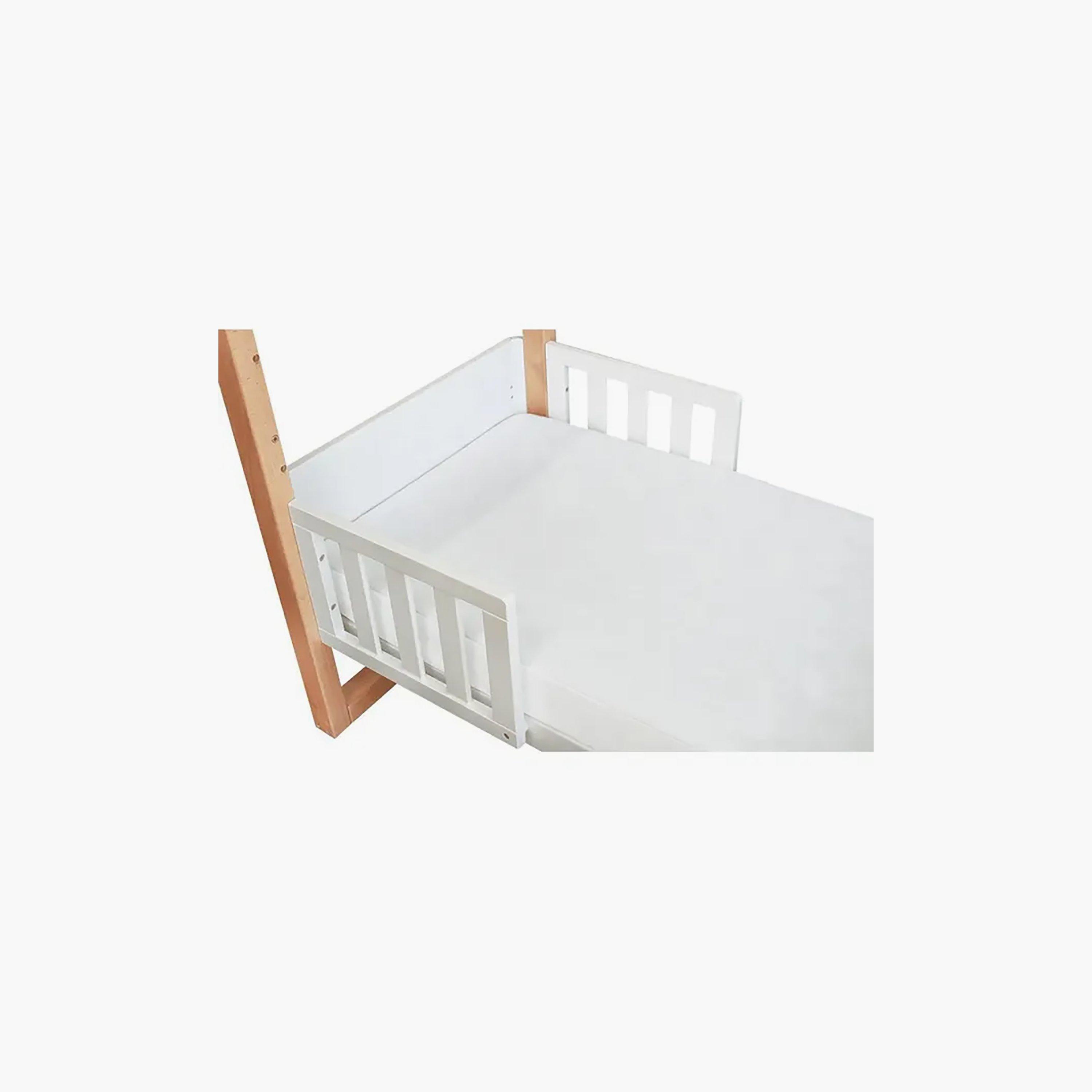 Babyhood Amani Bebe Jersey Cotton Compact Fitted Sheet - White-baby-nursery-babybedding-image-2