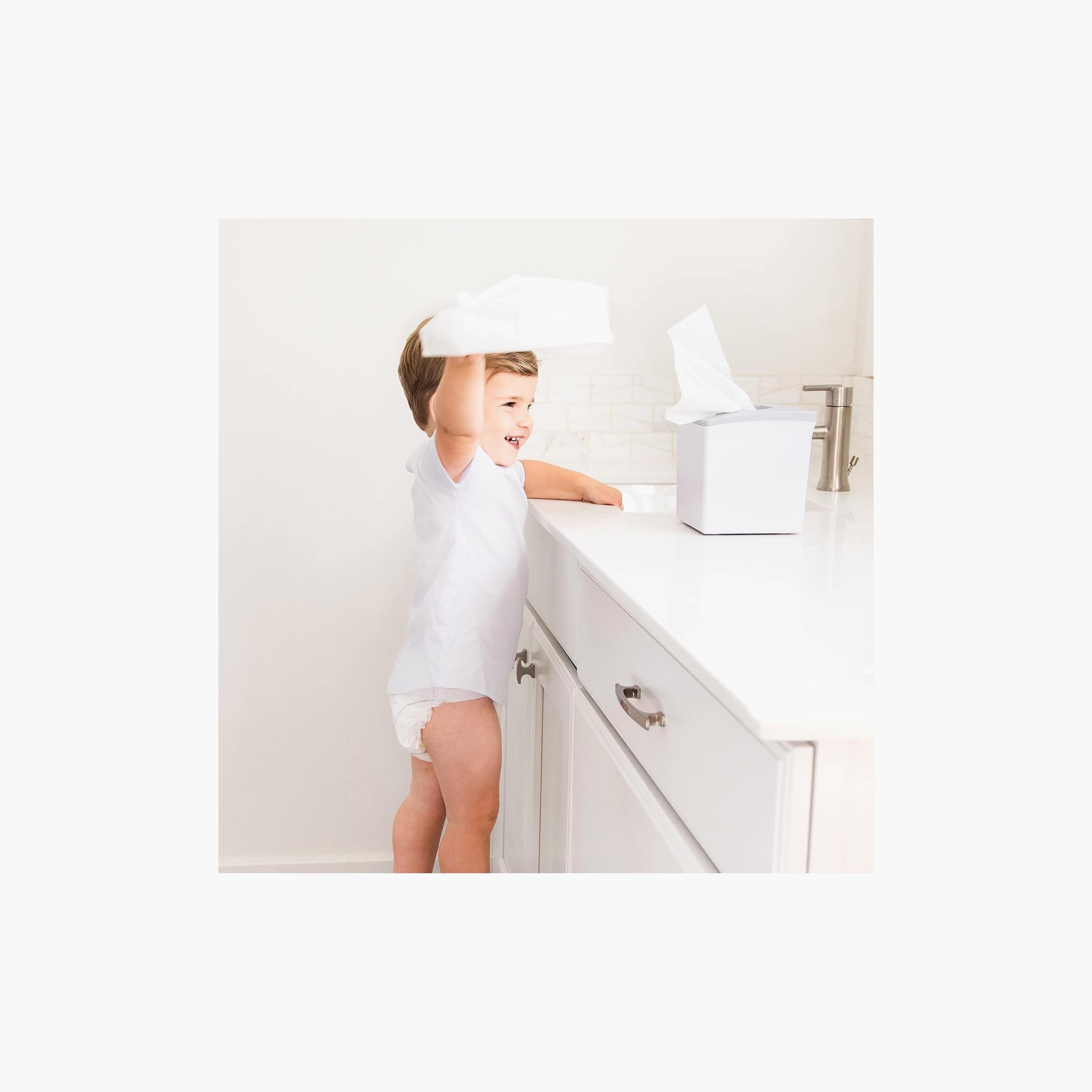 Ubbi Tissue Box Holder - Grey-baby-nursery-roomdecor-image-5