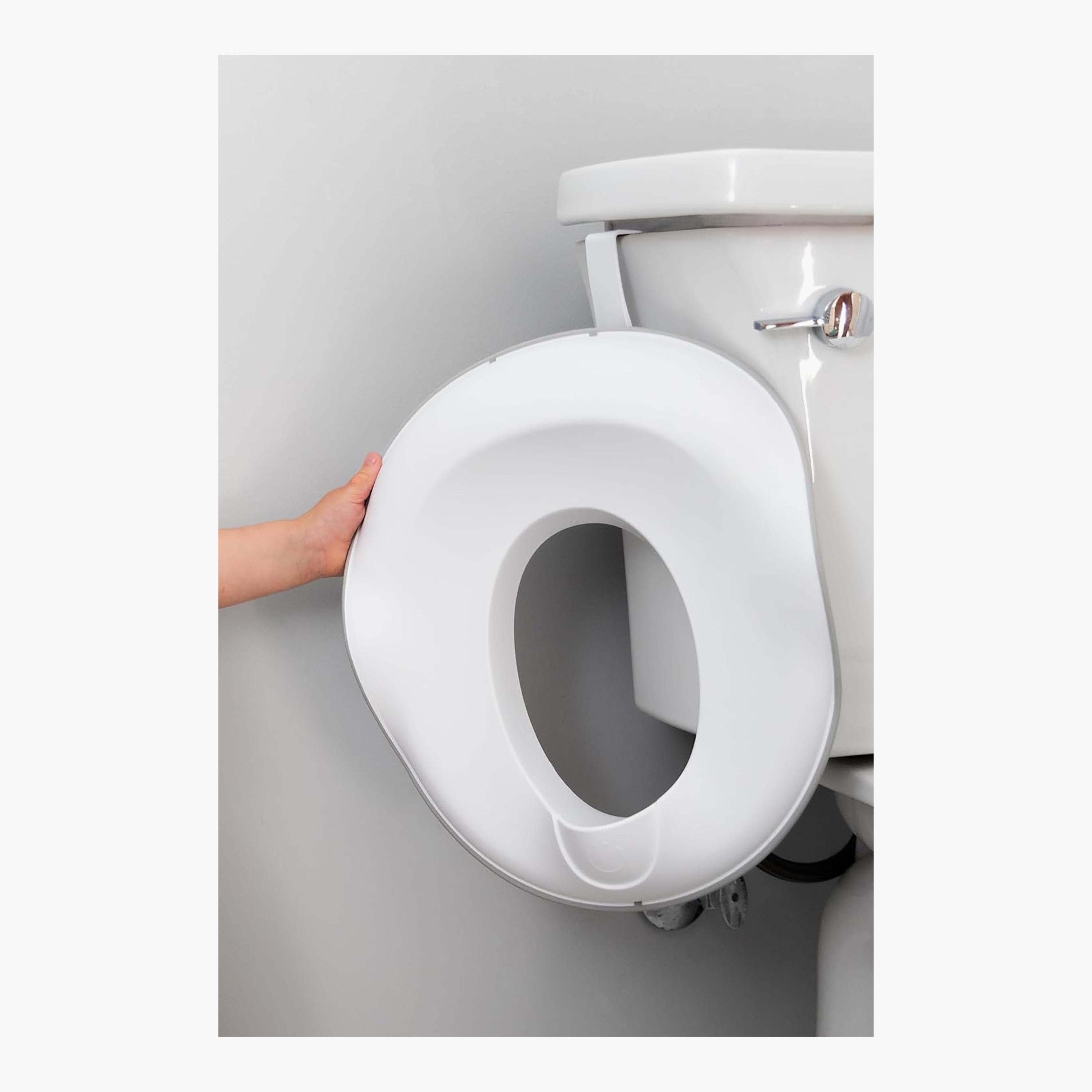 مقعد تدريب على المرحاض مع خطاف - رمادي من أوبي-baby-diapering-pottytraining-image-1
