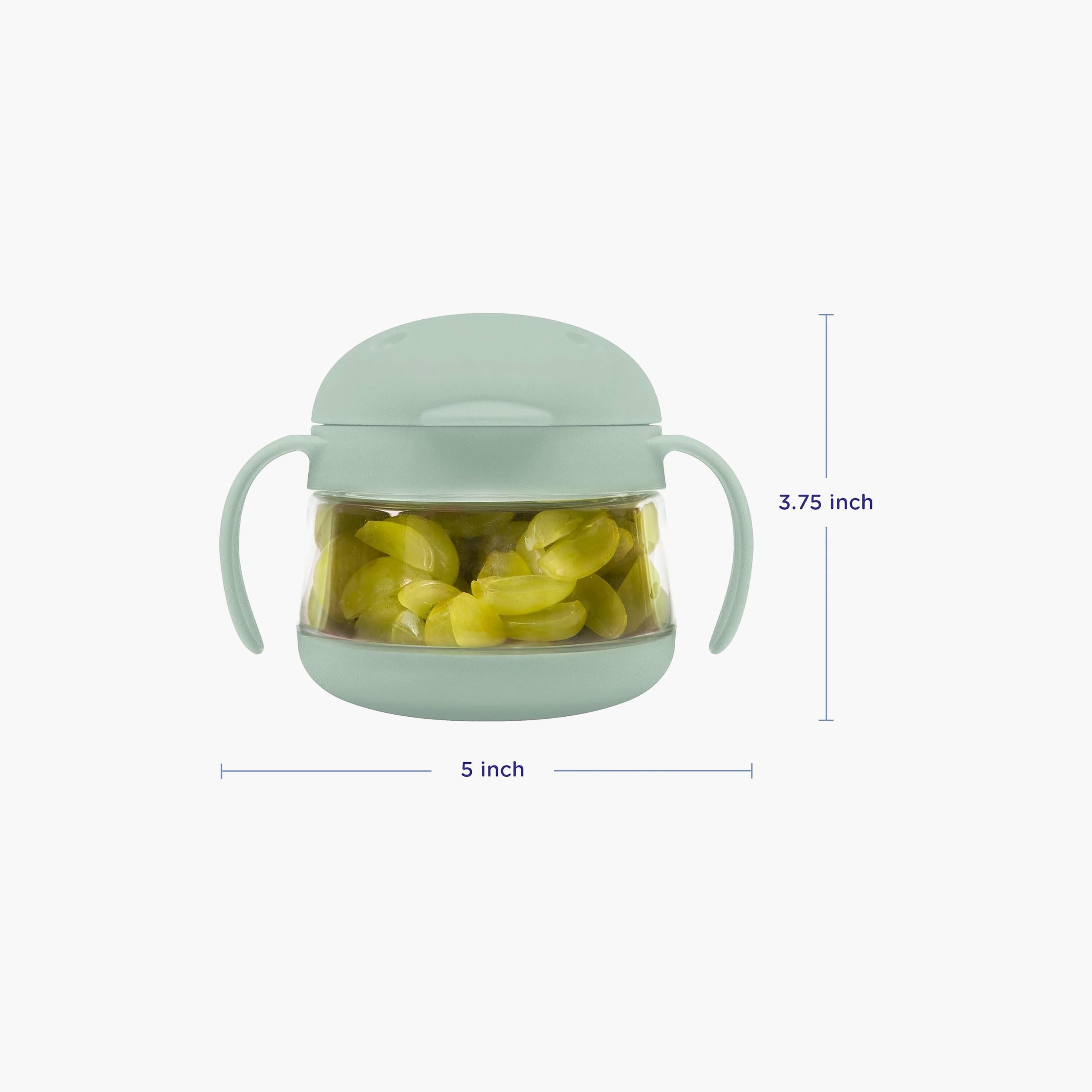 حزمة مزدوجة لحاوية الوجبات الخفيفة تويت - سيج وبينك من أوبي-baby-feeding-mealtimeessentials-image-2