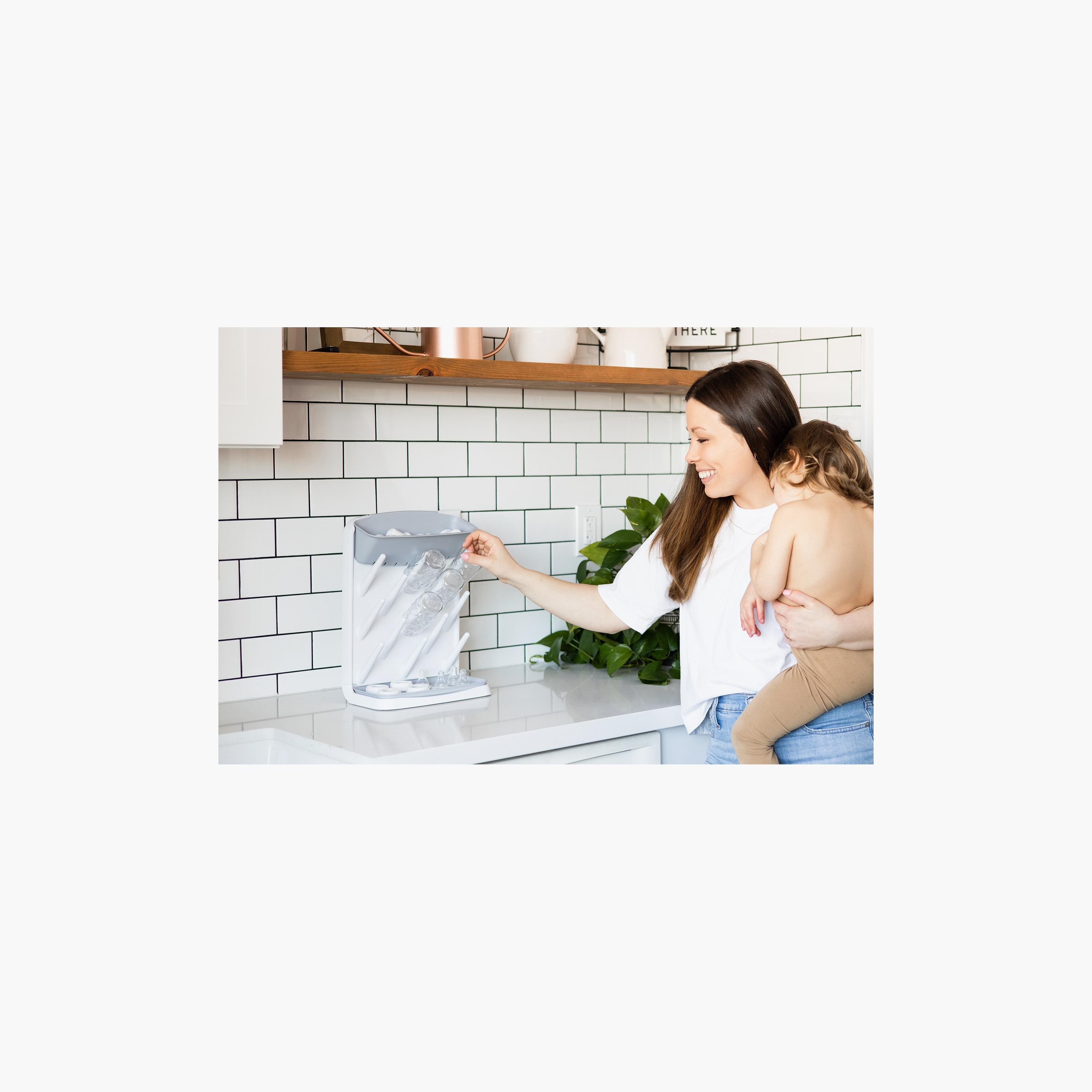 Ubbi Vertical Bottle Drying Rack - Gray-baby-feeding-accessories-image-10