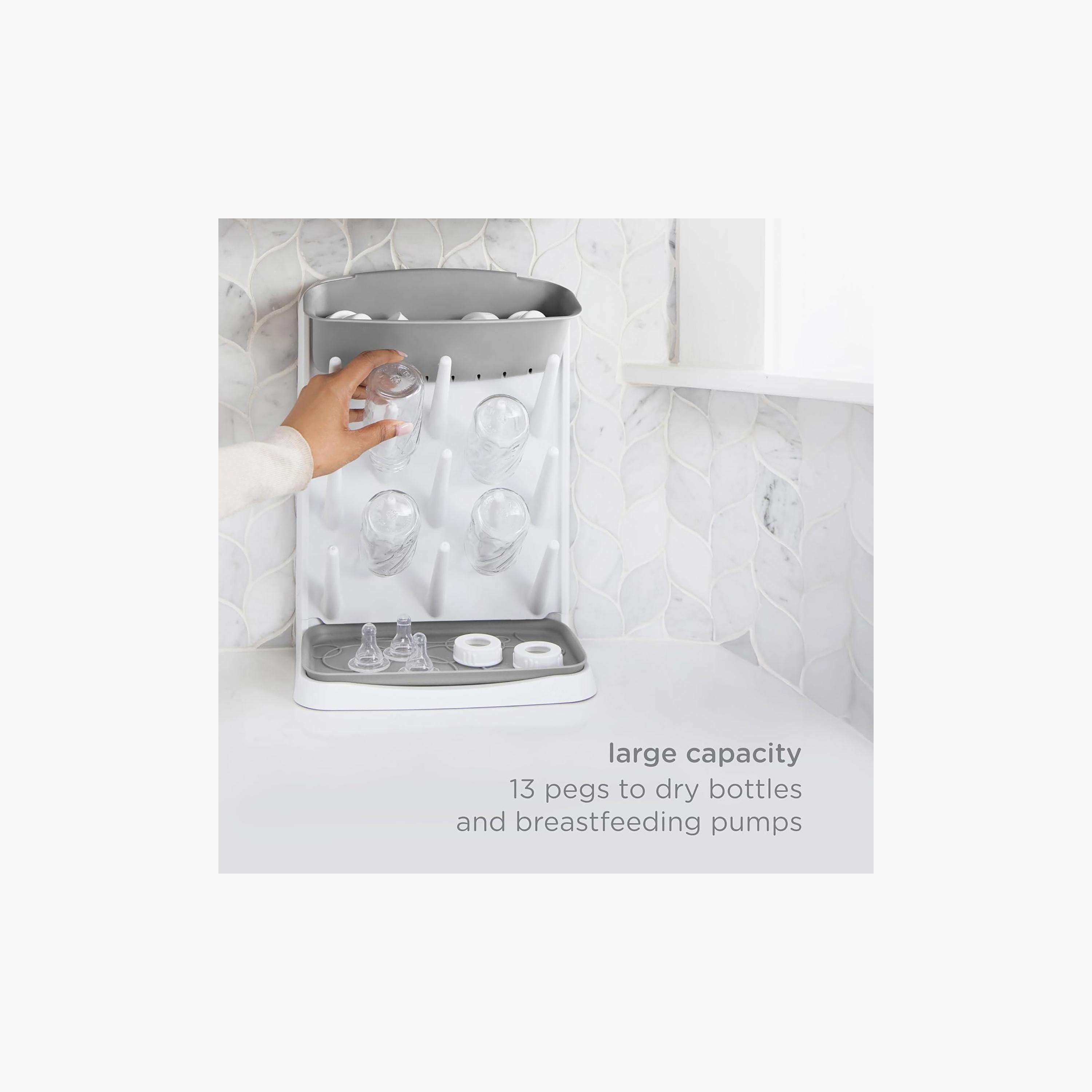 Ubbi Vertical Bottle Drying Rack - Gray-baby-feeding-accessories-image-12