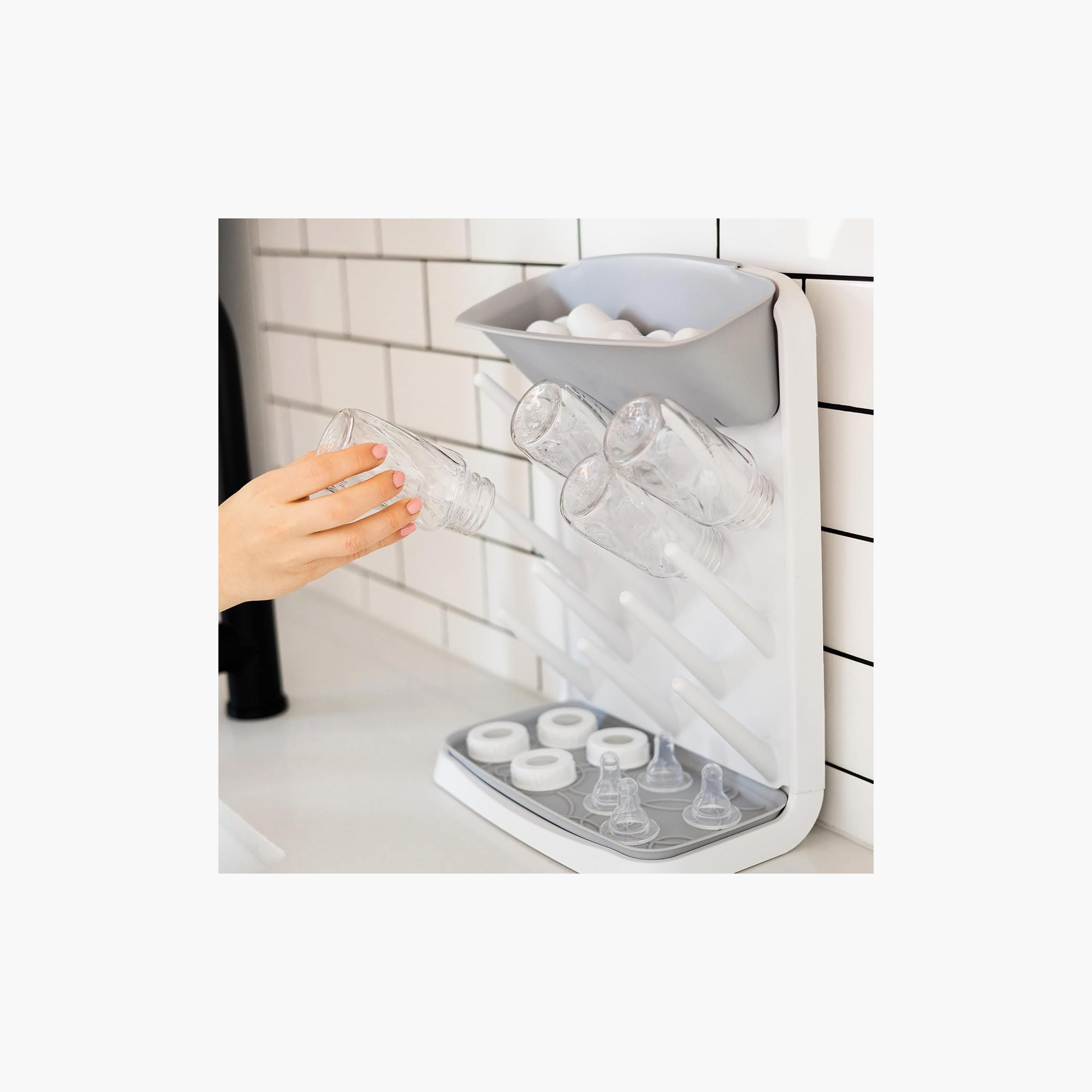 Ubbi Vertical Bottle Drying Rack - Gray-baby-feeding-accessories-image-17