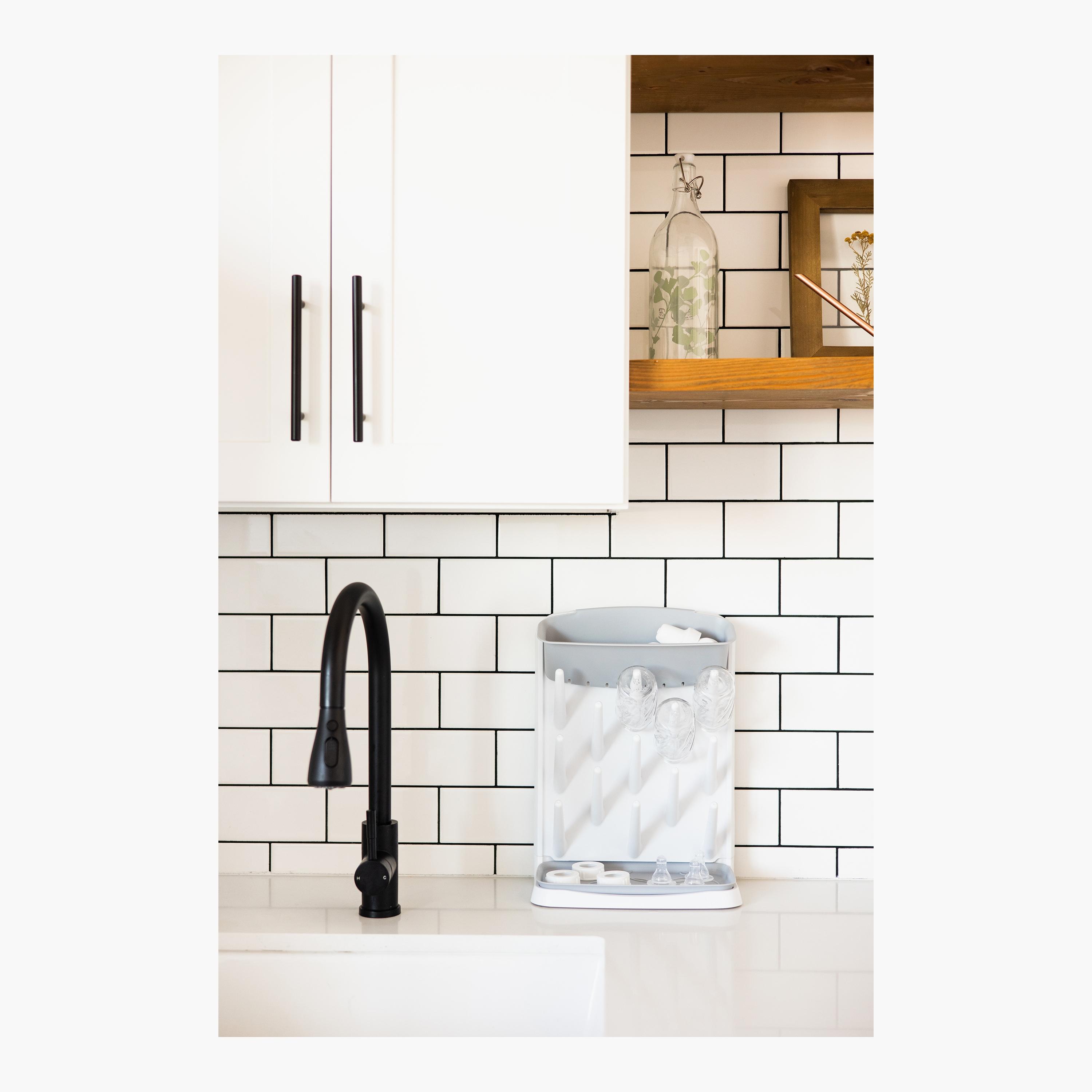 Ubbi Vertical Bottle Drying Rack - Gray-baby-feeding-accessories-image-4