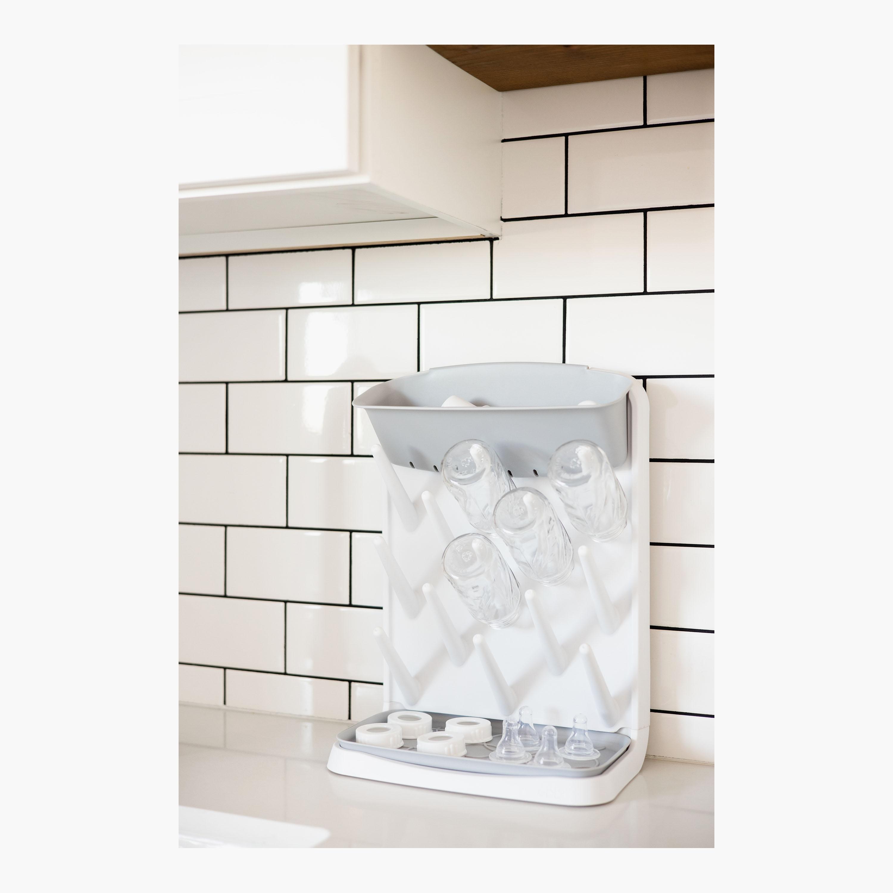 Ubbi Vertical Bottle Drying Rack - Gray-baby-feeding-accessories-image-6
