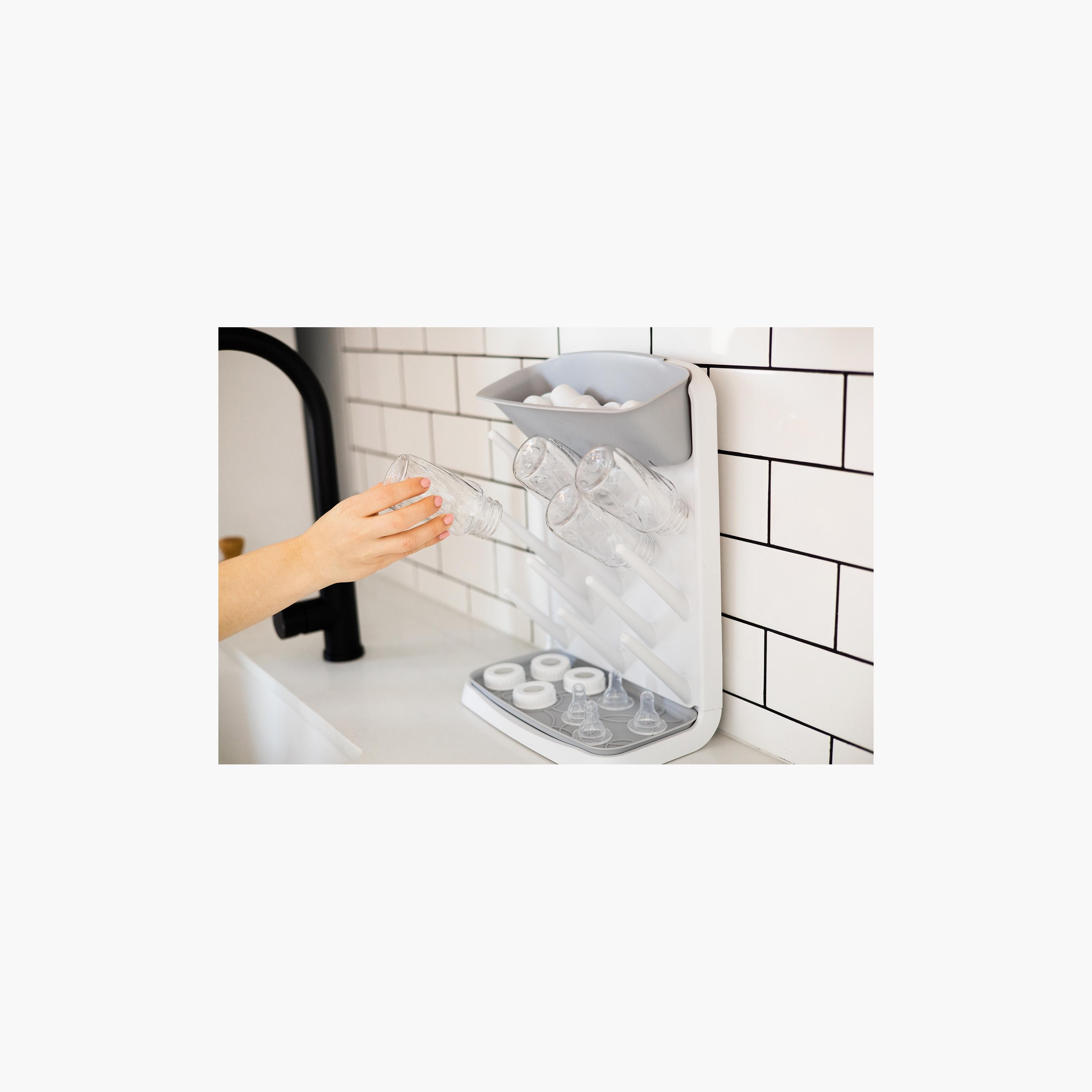 Ubbi Vertical Bottle Drying Rack - Gray-baby-feeding-accessories-image-8