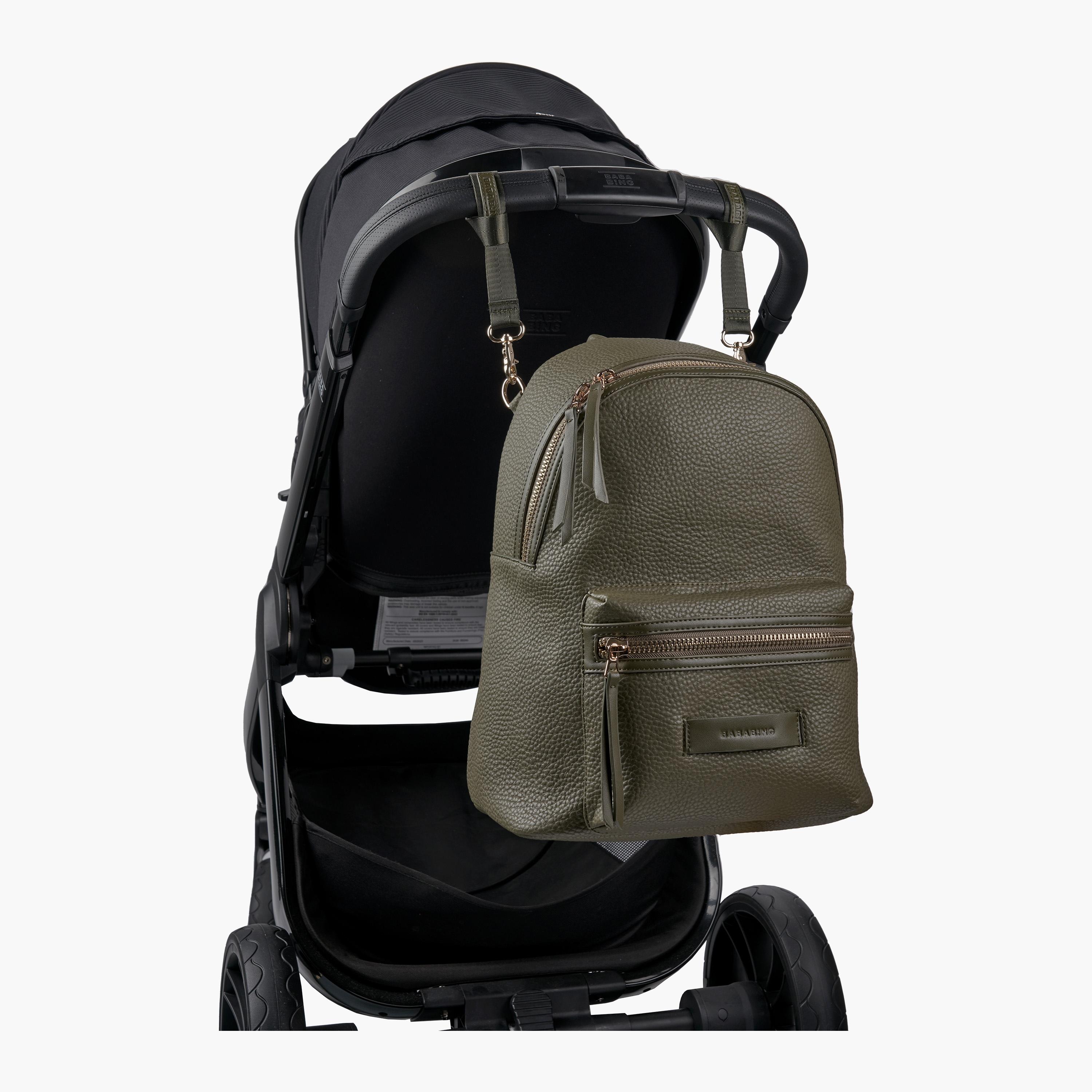 حقيبة ظهر تامبل من الجلد لتغيير الحفاضات - أخضر زيتوني من بابابينغ-baby-diapering-diaperbags-image-9