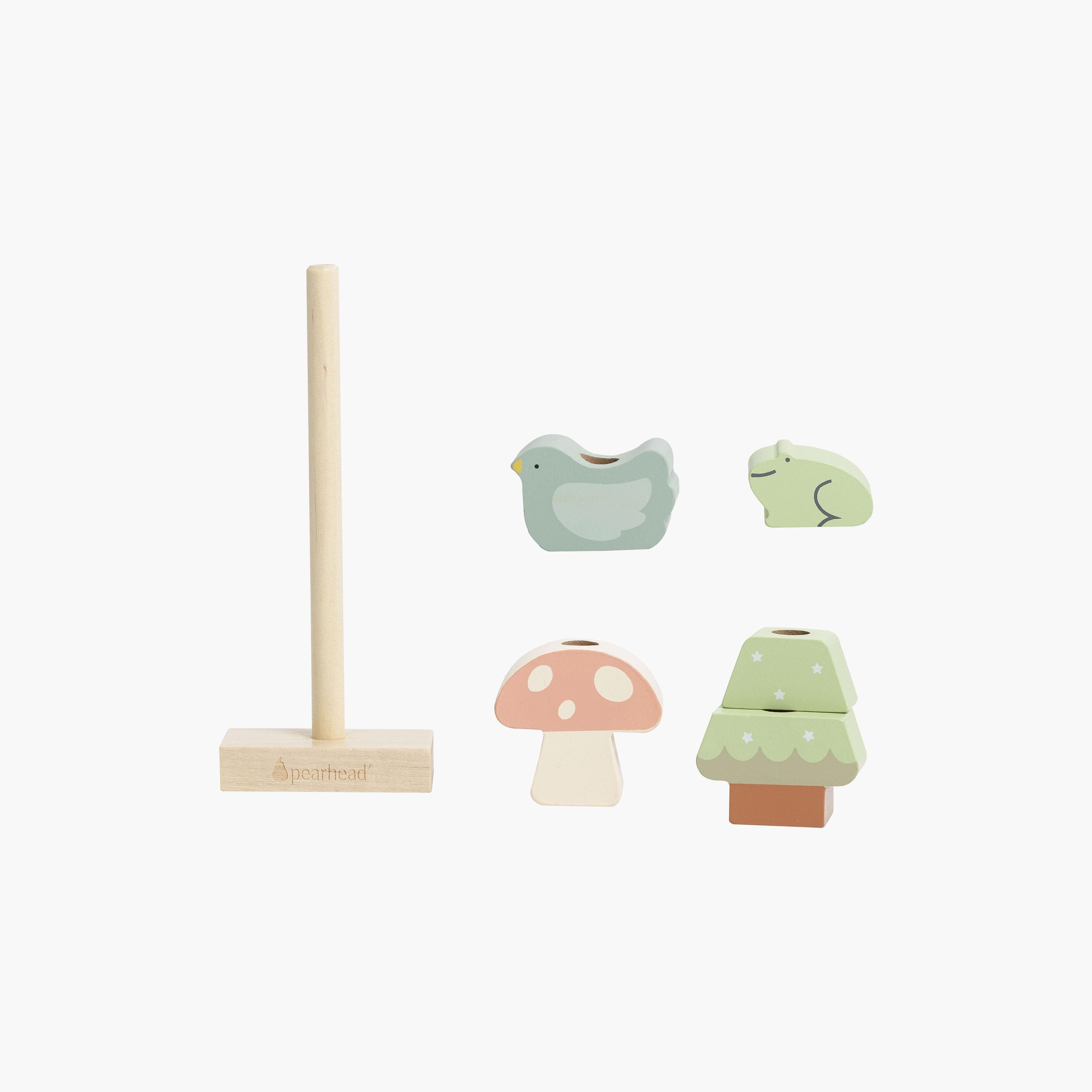 Pearhead Wooden Stacking Toy-toys-babyandtoddlertoys-stackingandnestingtoys-image-2