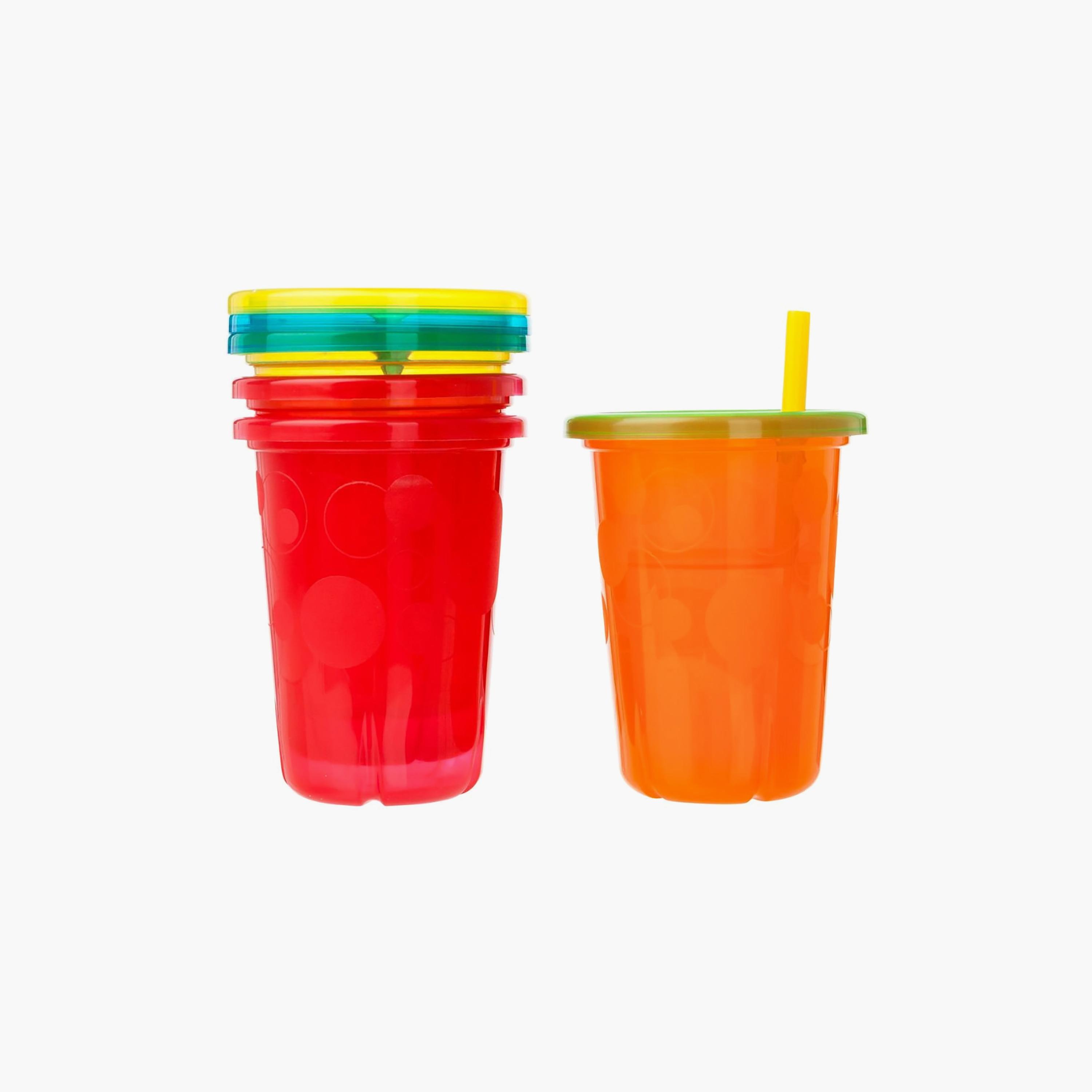 The First Years Take & Toss Straw Cups - Pack of 4 x 296 ml-baby-feeding-mealtimeessentials-image-1