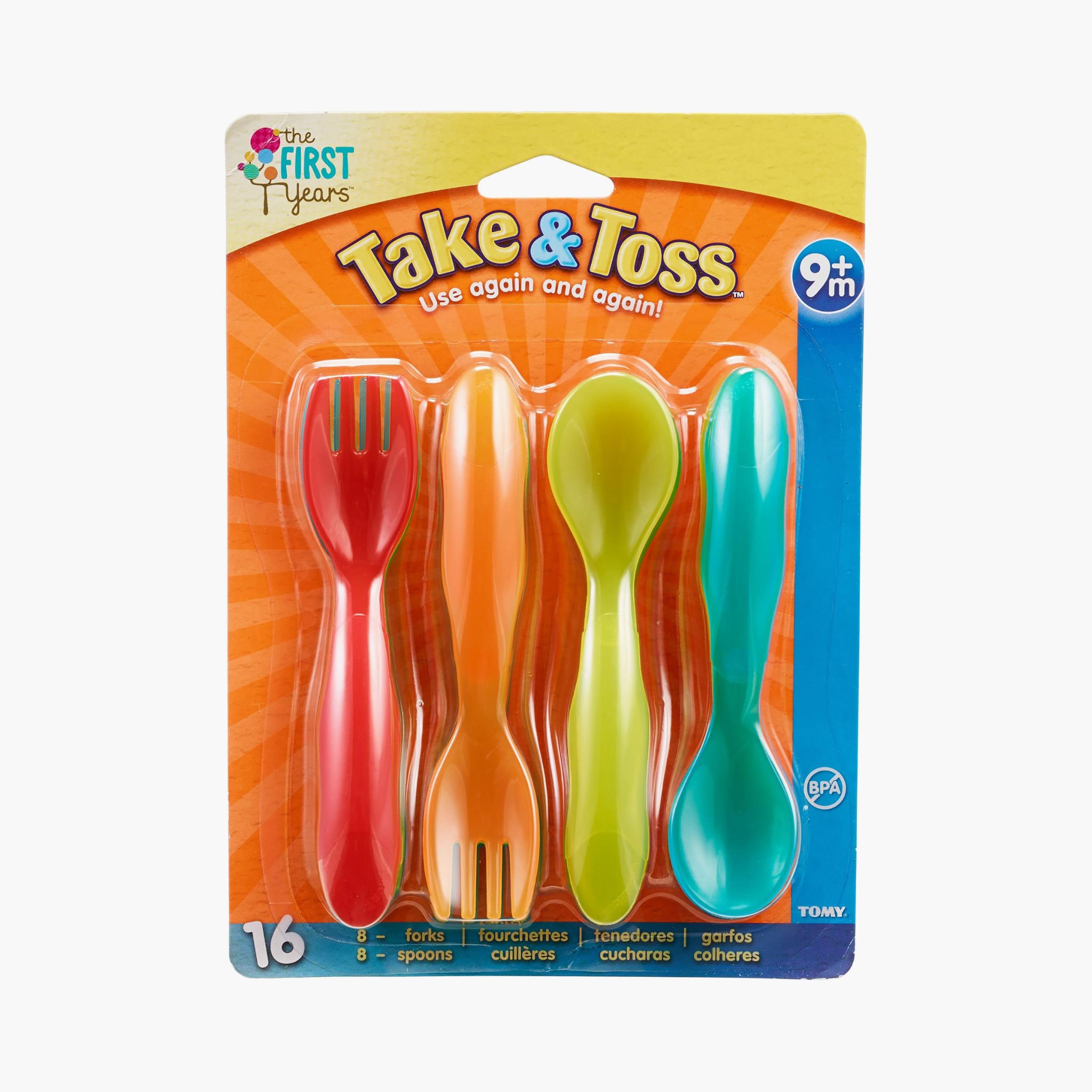أدوات مائدة للأطفال الصغار تيك اند توس من ذا فيرست ييرز - 16 قطعة-baby-feeding-mealtimeessentials-image-5