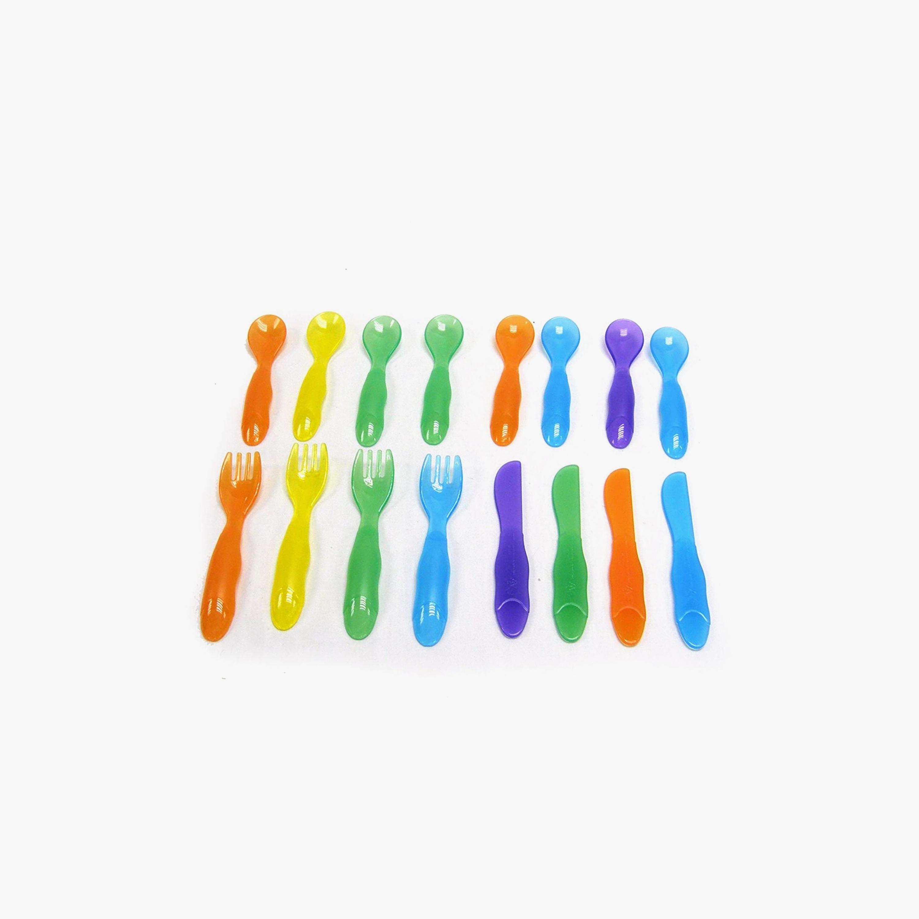 طقم أدوات مائدة للأطفال الصغار تيك آند توس مكون من 16 قطعة من ذا فيرست ييرز-baby-feeding-mealtimeessentials-image-1