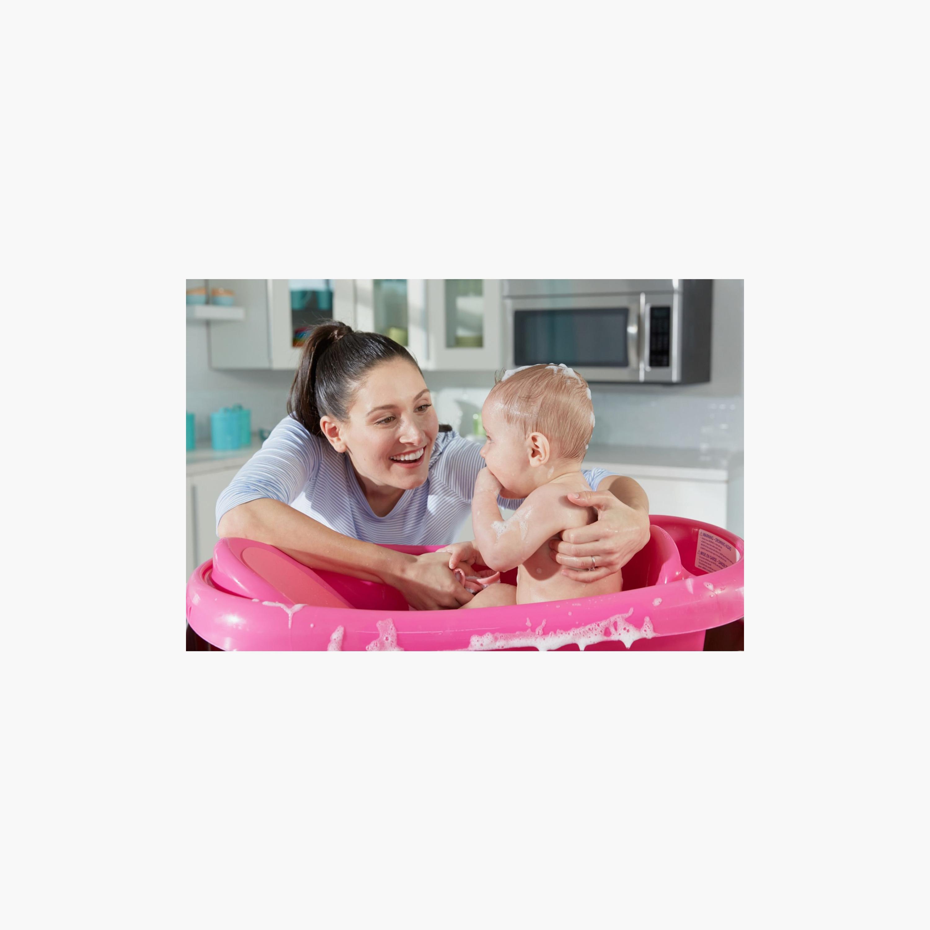 The First Years Sure Comfort Tub with Bath Sling - Pink-baby-bathandcare-bathtubs-image-2