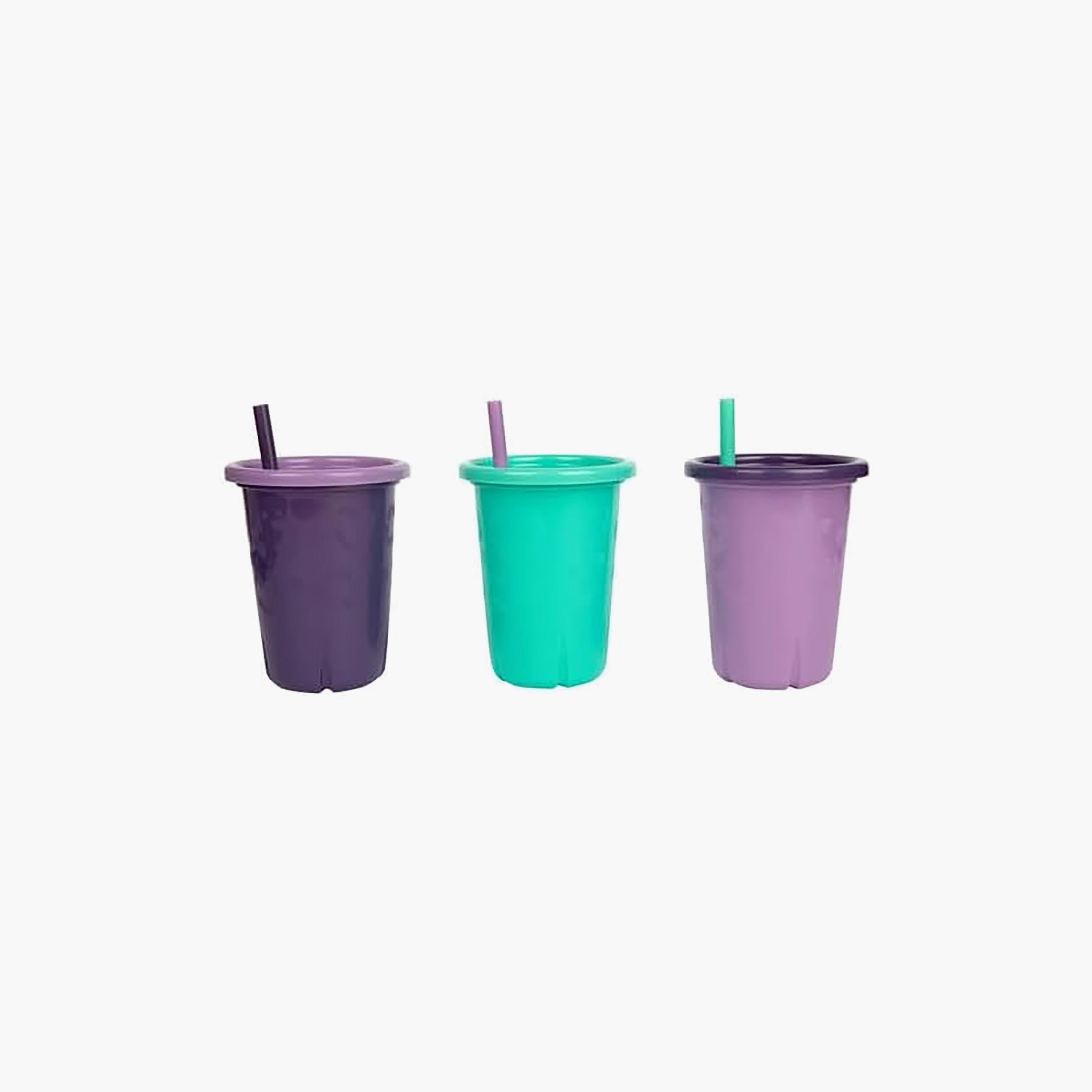 Greengrown 3-Piece Reusable Spill-Proof Straw Cups - 296 ml-baby-feeding-mealtimeessentials-image-1