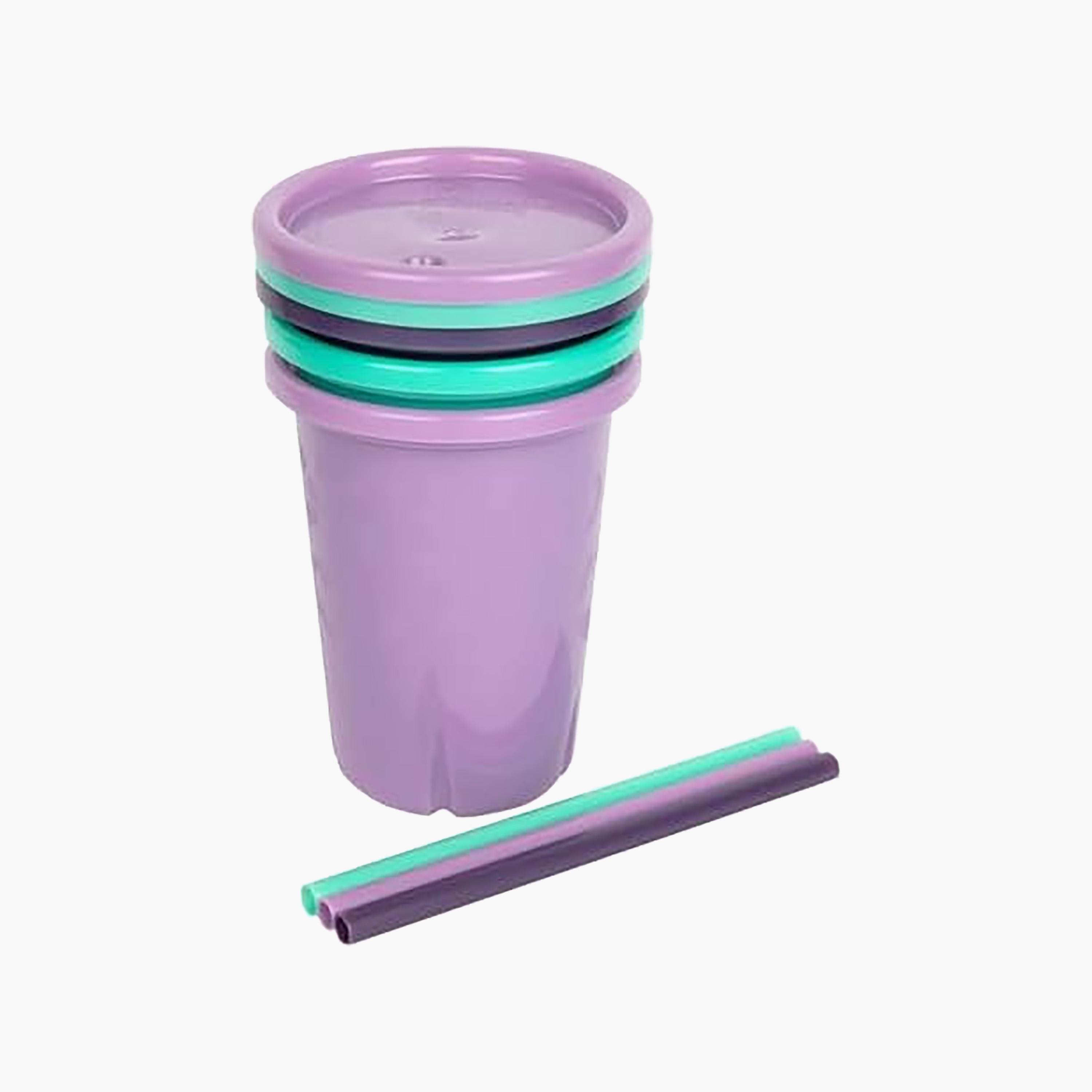 Greengrown 3-Piece Reusable Spill-Proof Straw Cups - 296 ml-baby-feeding-mealtimeessentials-image-3