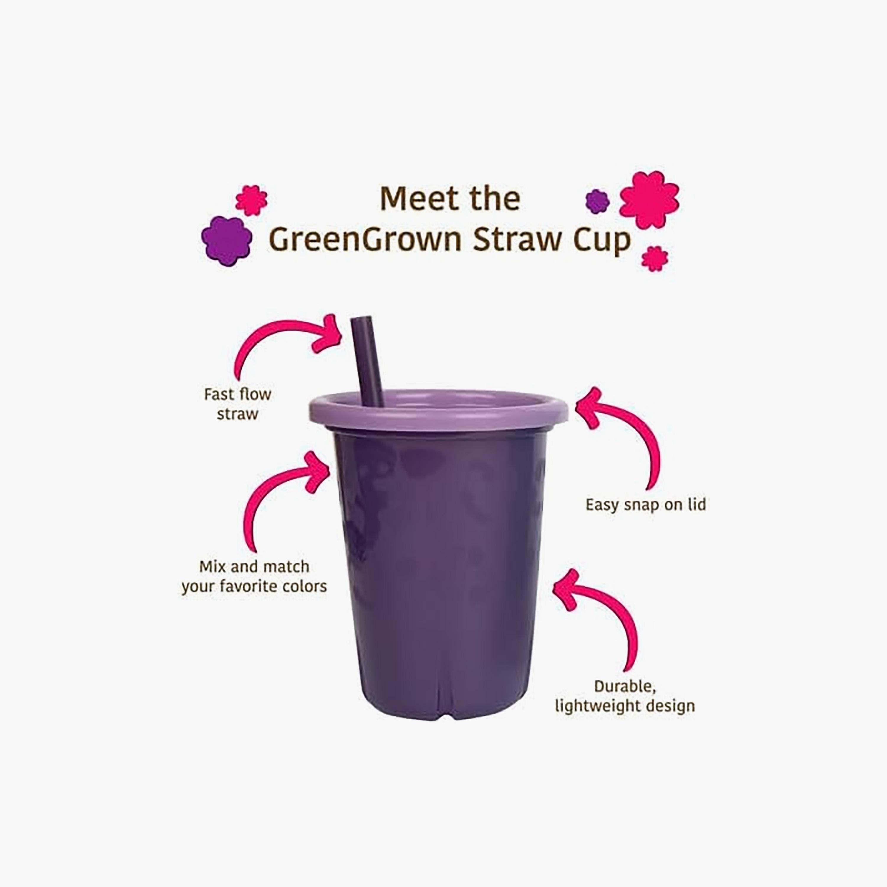 Greengrown 3-Piece Reusable Spill-Proof Straw Cups - 296 ml-baby-feeding-mealtimeessentials-image-5