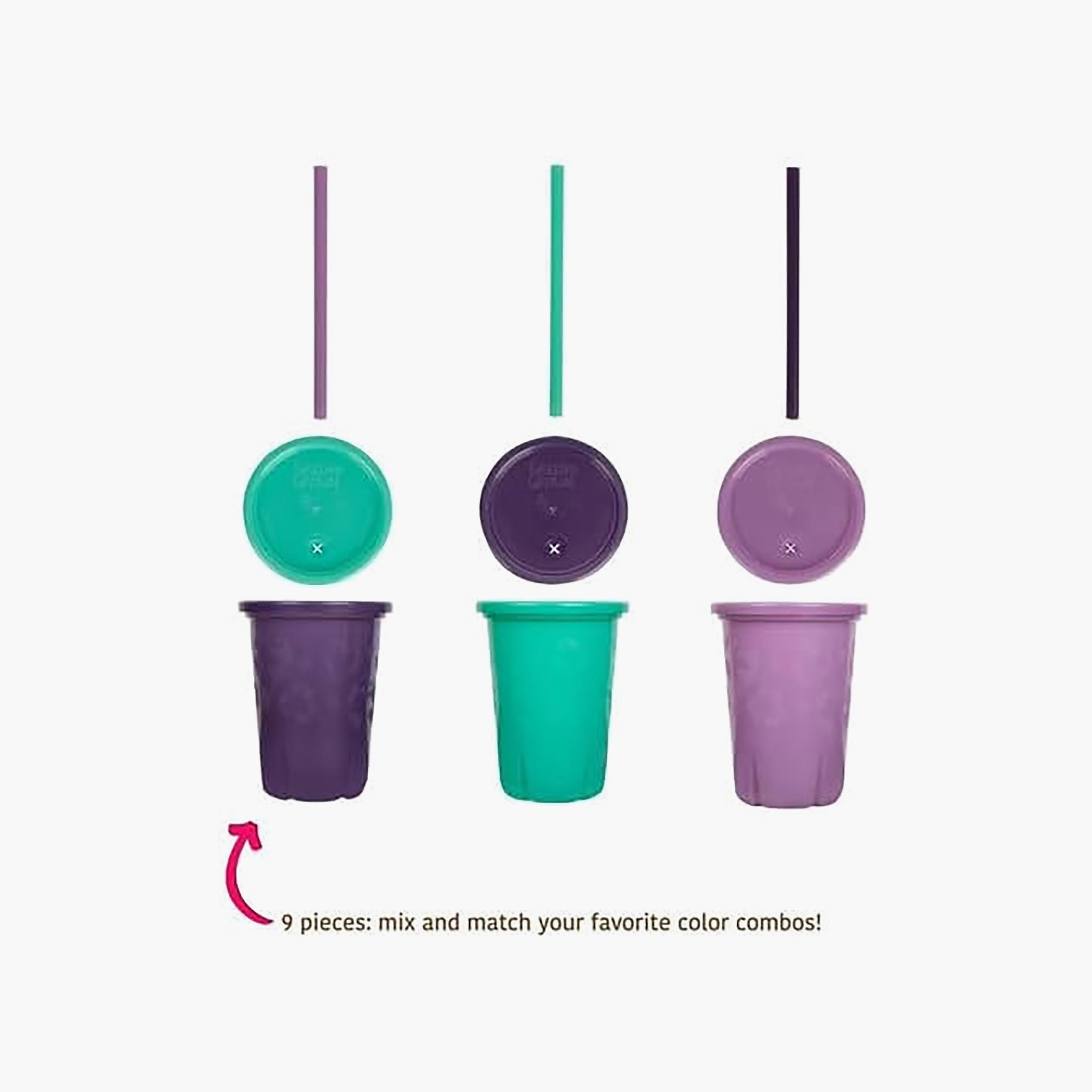 Greengrown 3-Piece Reusable Spill-Proof Straw Cups - 296 ml-baby-feeding-mealtimeessentials-image-6