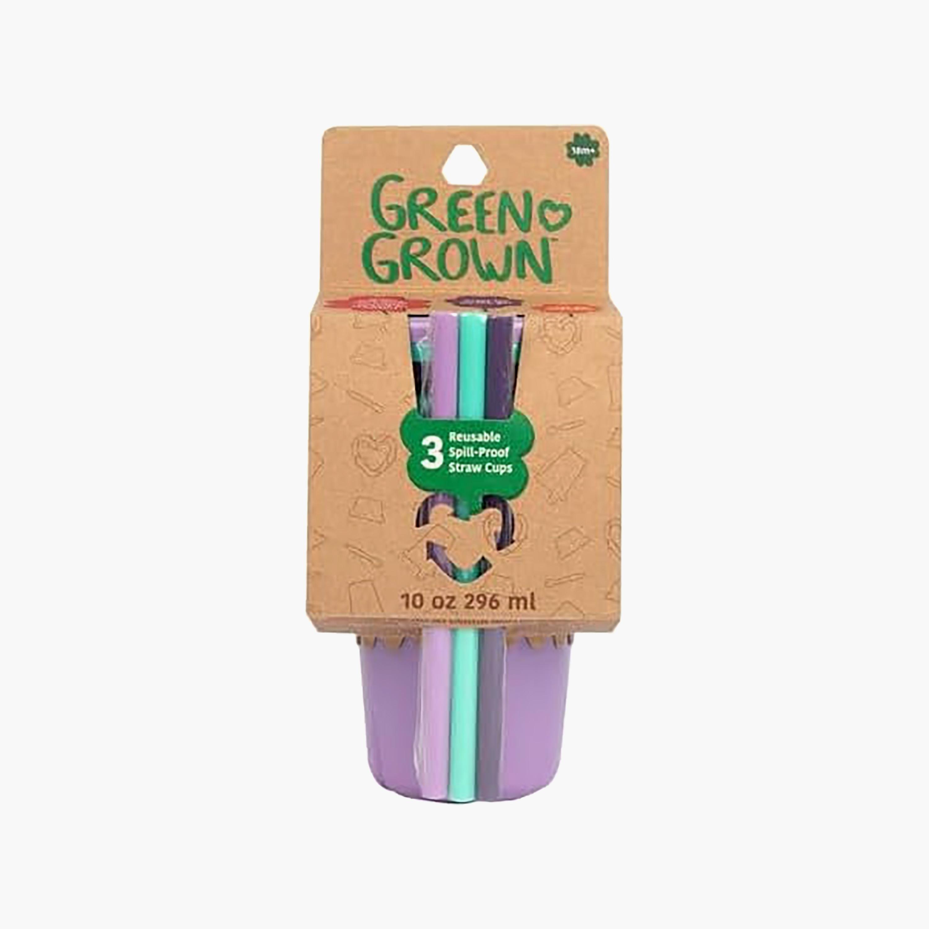 Greengrown 3-Piece Reusable Spill-Proof Straw Cups - 296 ml-baby-feeding-mealtimeessentials-image-9