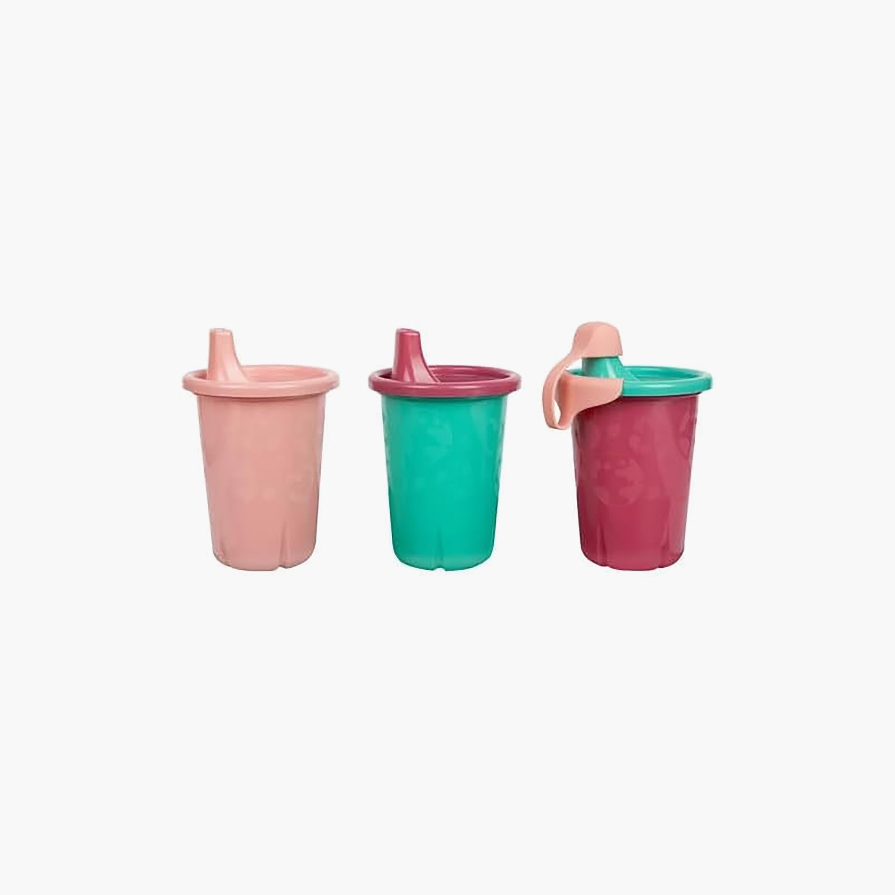 Greengrown 3-Piece Reusable Spill-Proof Sippy Cups - 296 ml-baby-feeding-mealtimeessentials-image-1