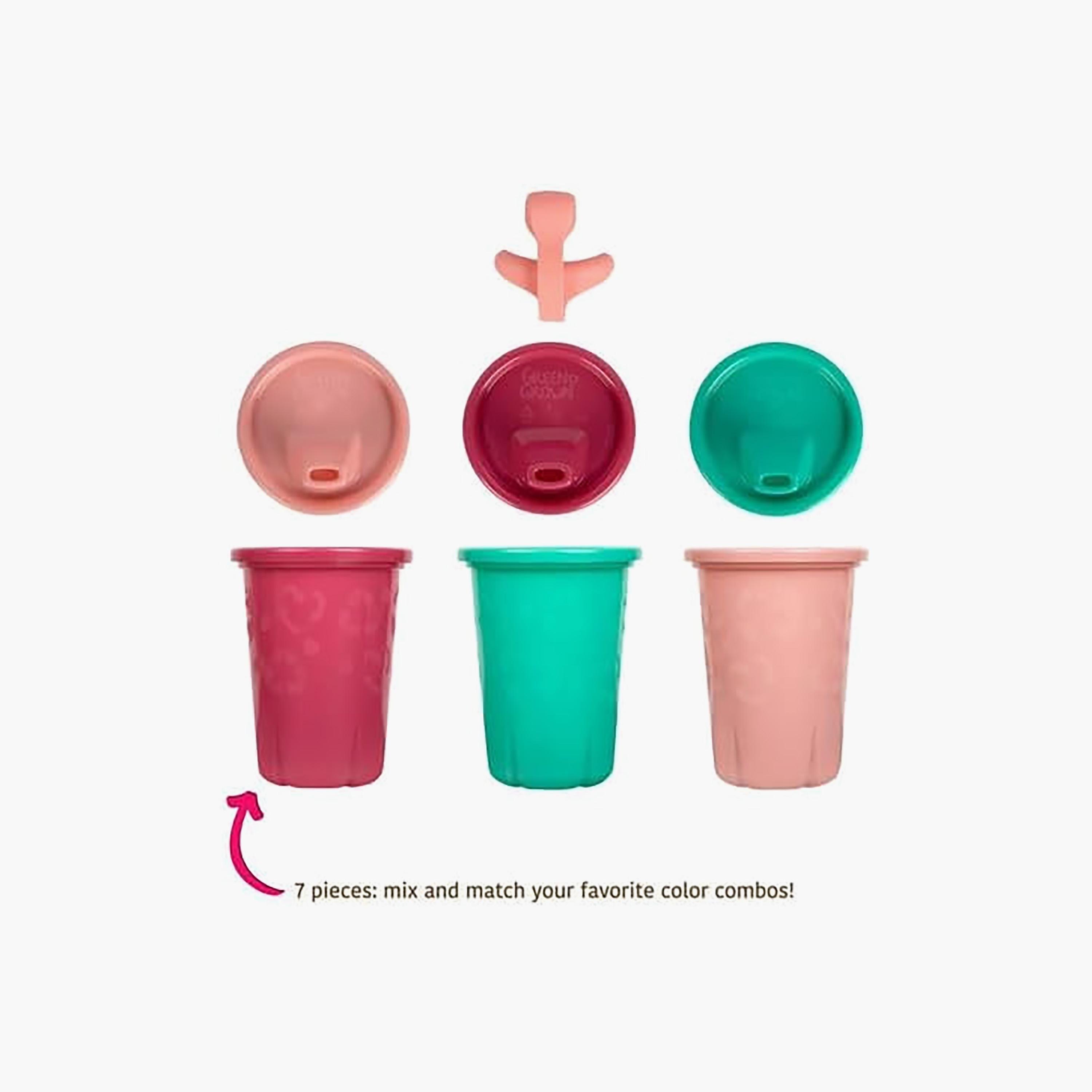 Greengrown 3-Piece Reusable Spill-Proof Sippy Cups - 296 ml-baby-feeding-mealtimeessentials-image-5